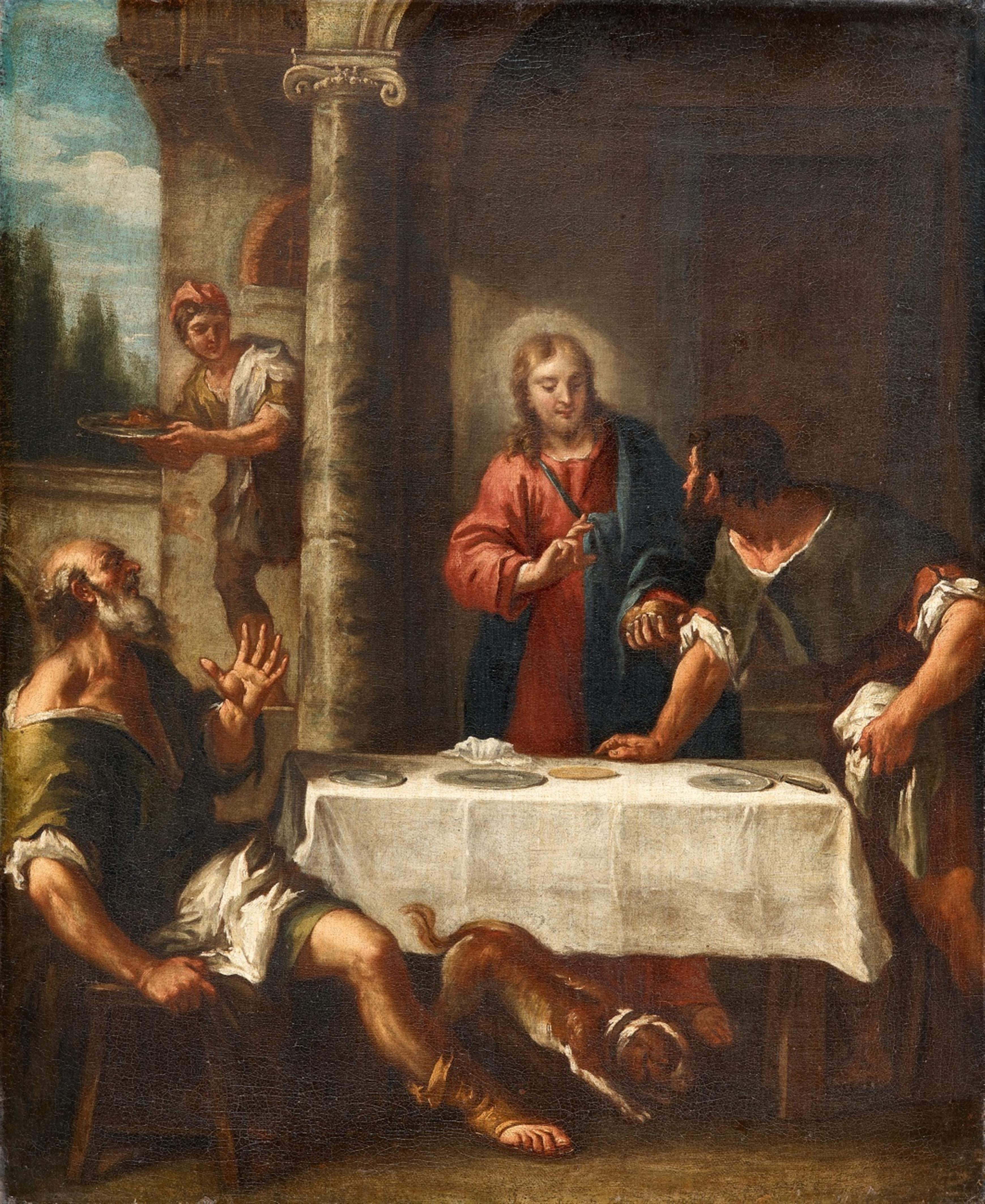 Venezianischer Meister des 18. Jahrhunderts - Christus in Emmaus - image-1