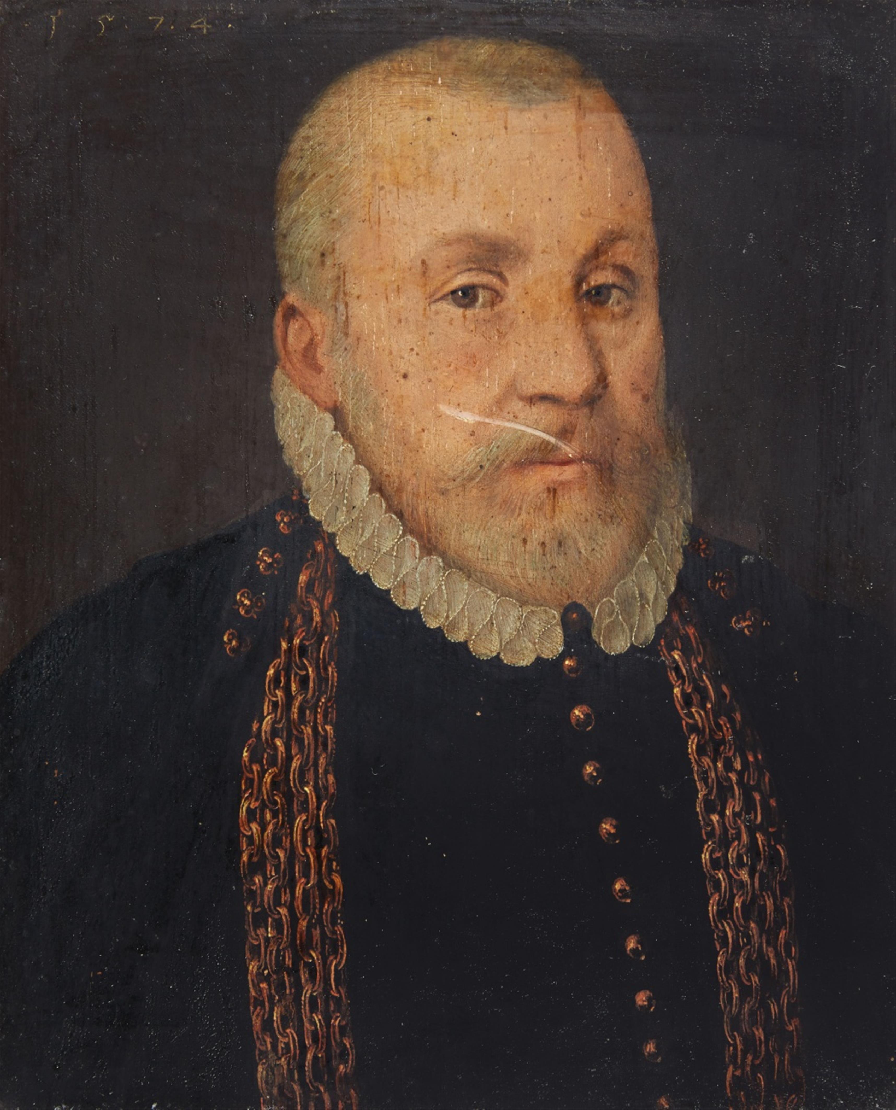 Westphalian School 2nd half 16th century - Portrait of Goswin von Raesfeld Portrait of Ermgart von Bemmelsberg - image-1