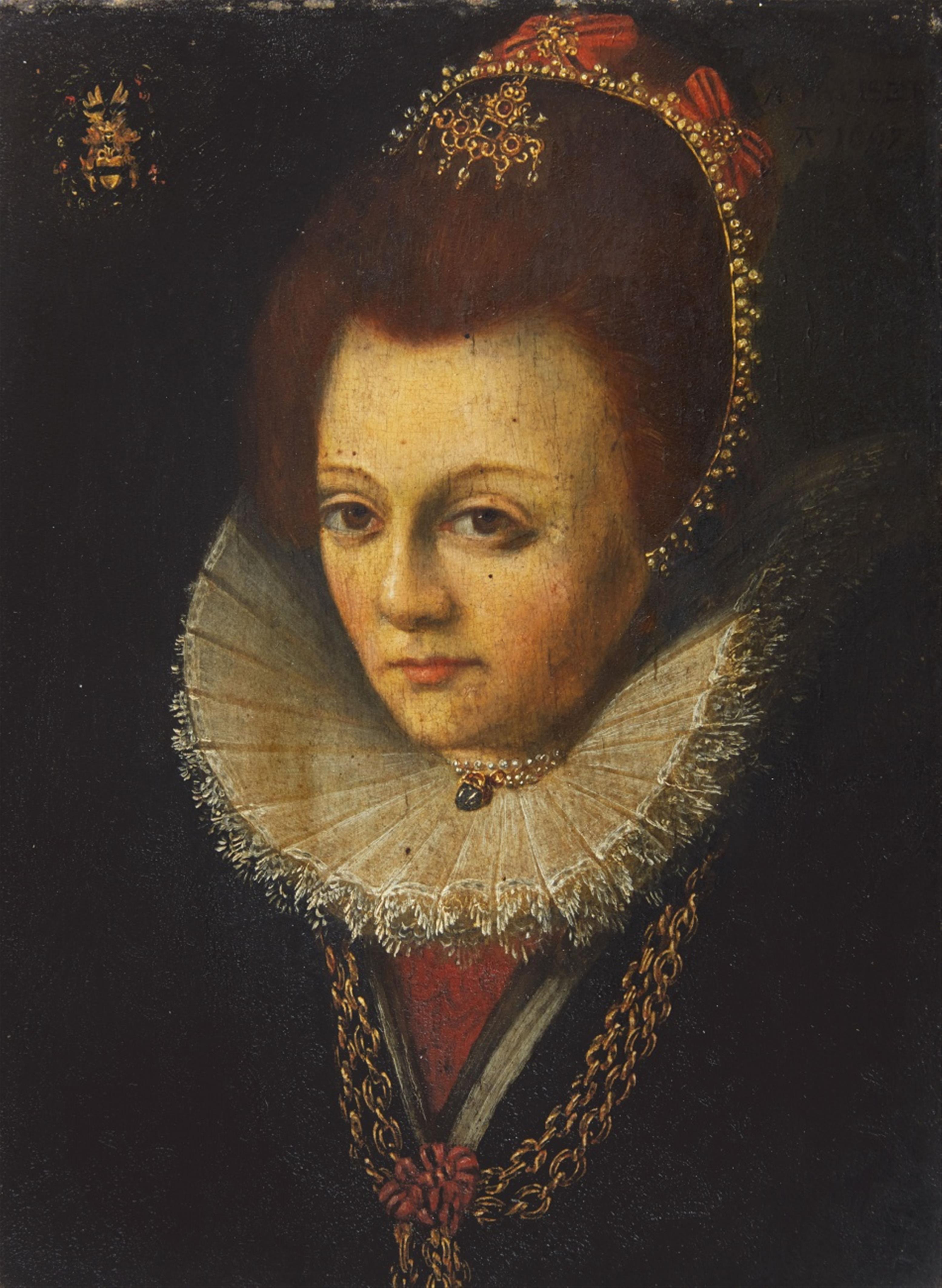 Westfälischer Meister der 2. Hälfte des 17. Jahrhunderts - Bildnis einer jungen Adeligen - image-1
