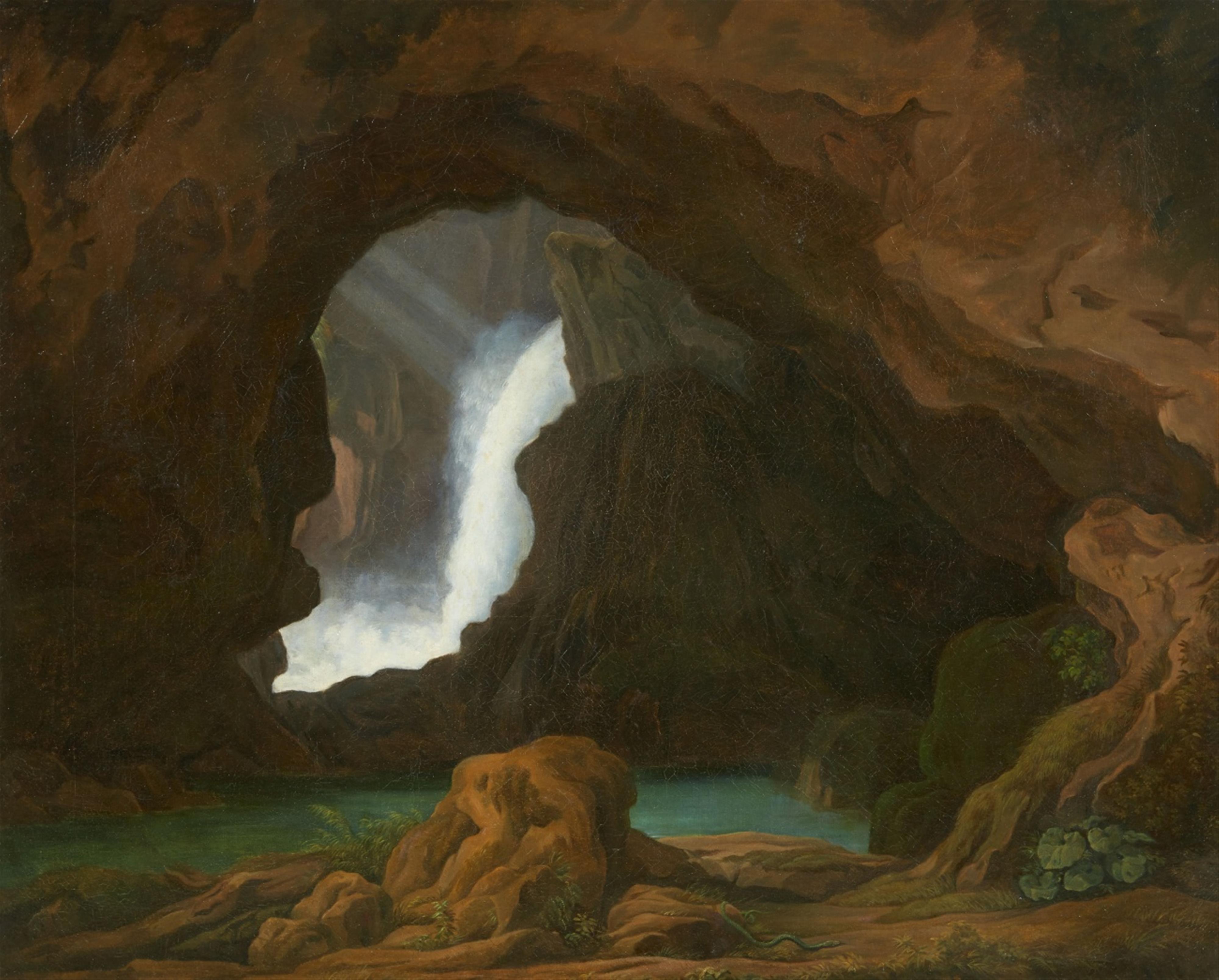 German School 19th century - Neptune’s Grotto in Tivoli - image-1