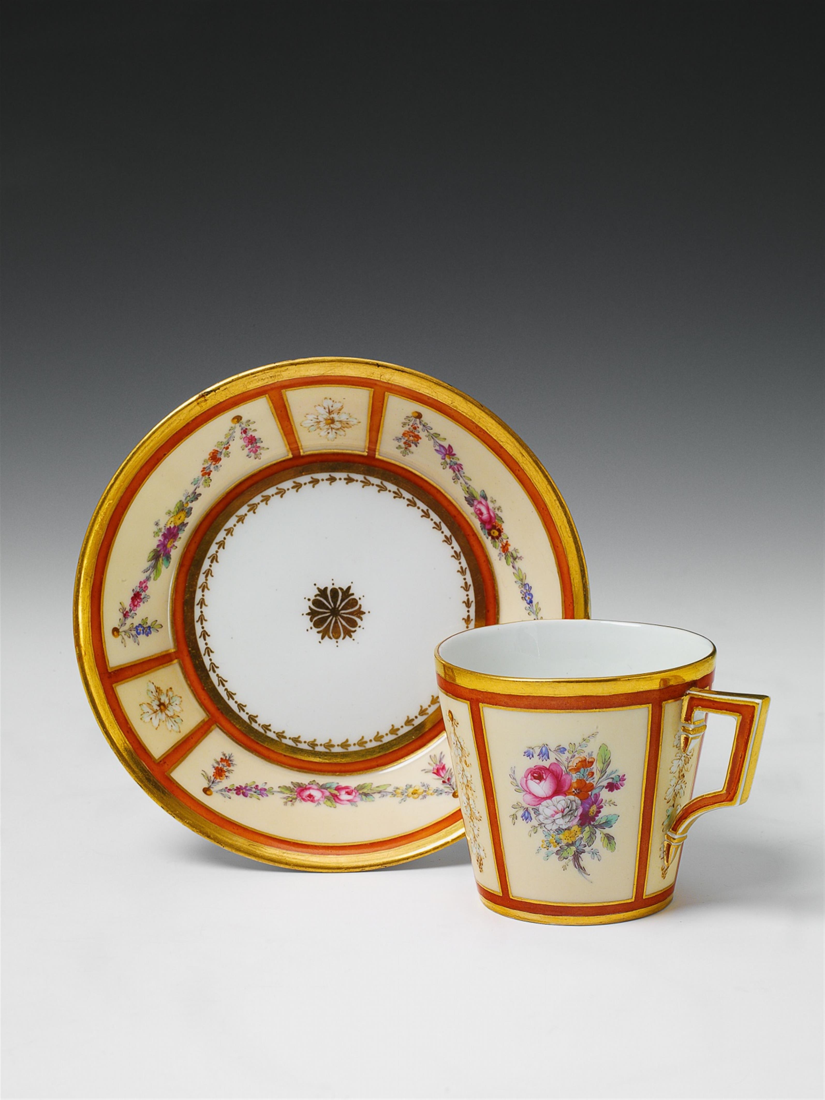 A Berlin KPM porcelain neoclassical cup. - image-1