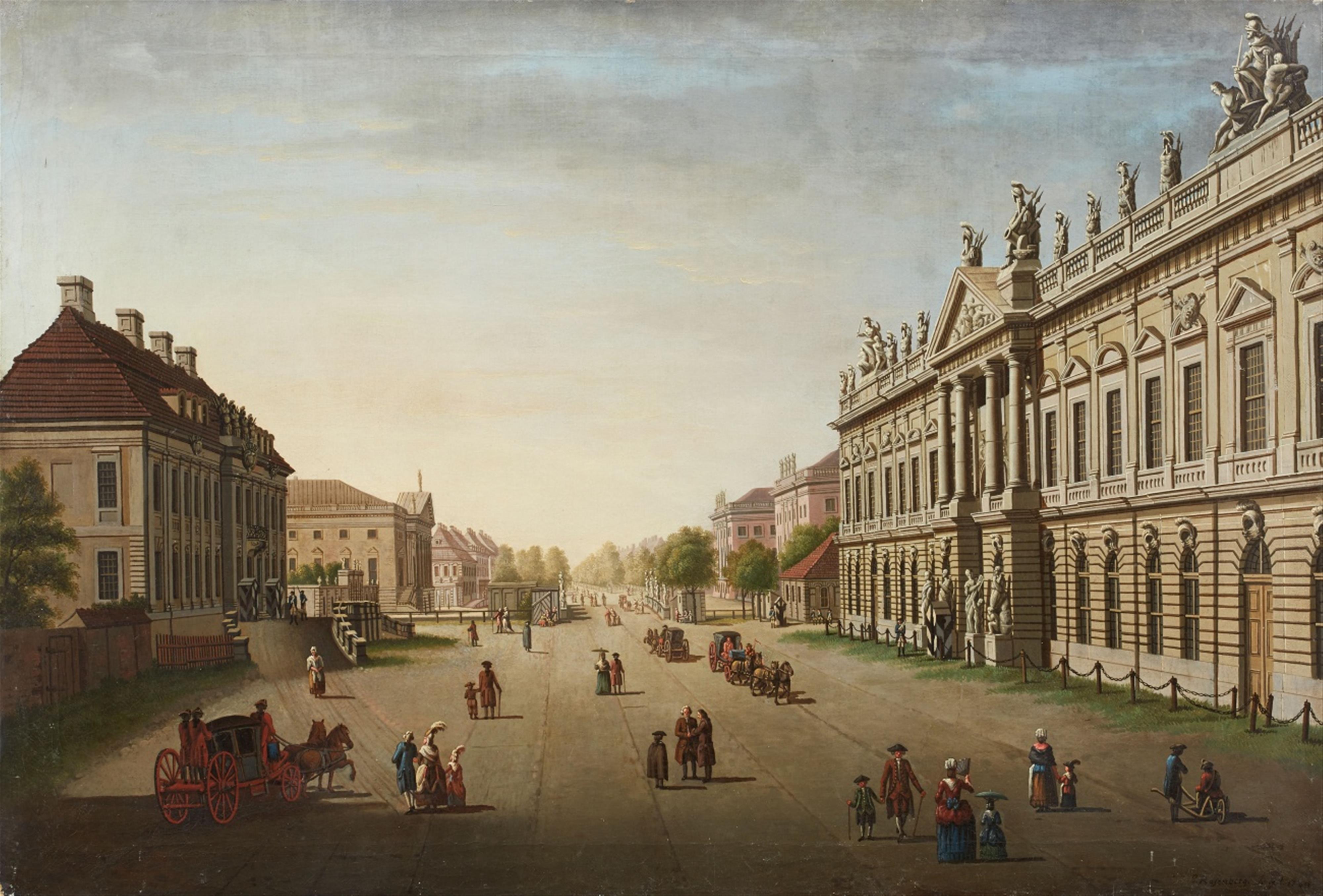 A View Between the Palace and Unten den Linden with the Zeughaus, Crown Prince's Palace and Opera - image-1