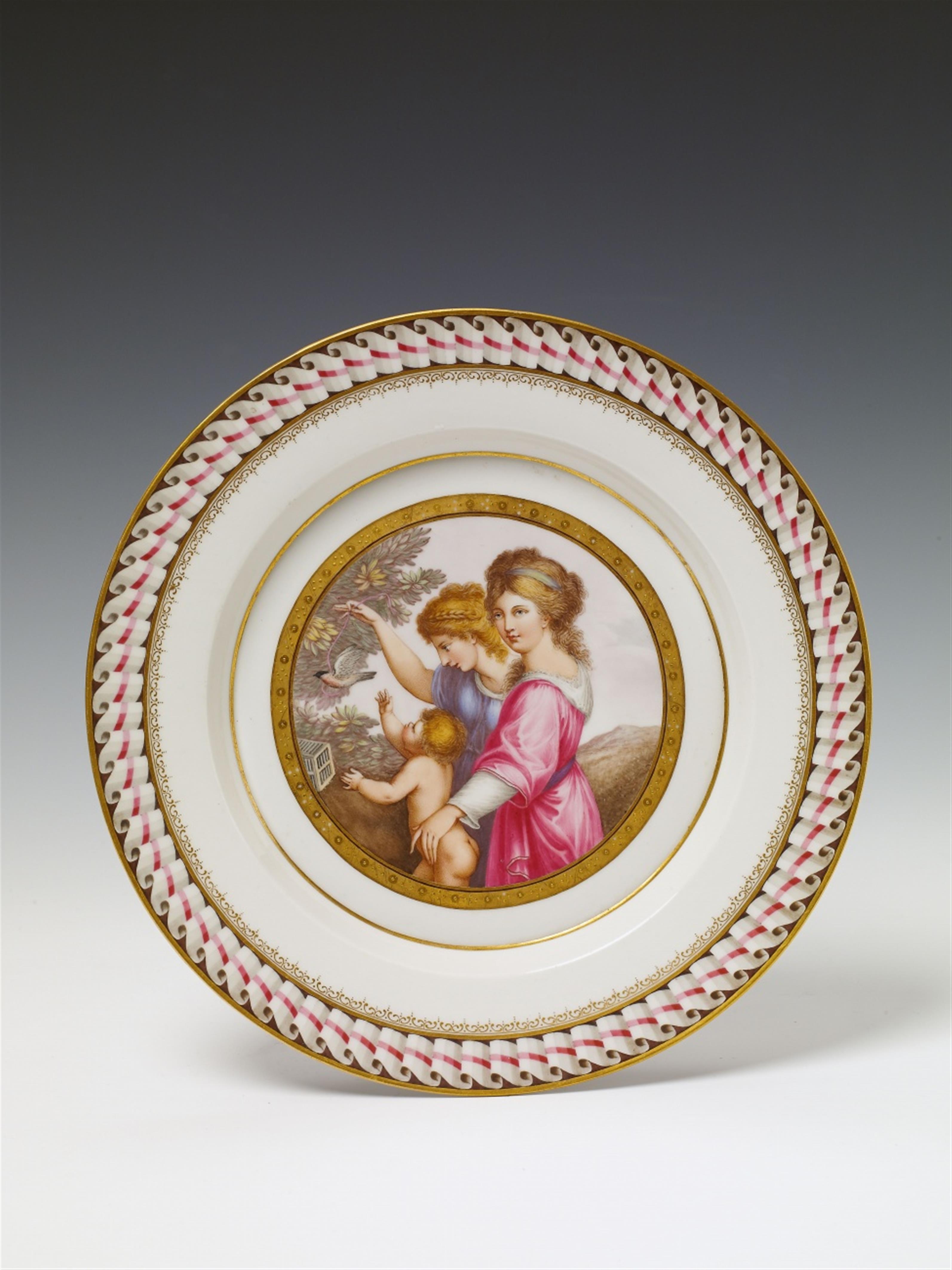 A Berlin KPM neoclassical porcelain plate. - image-1