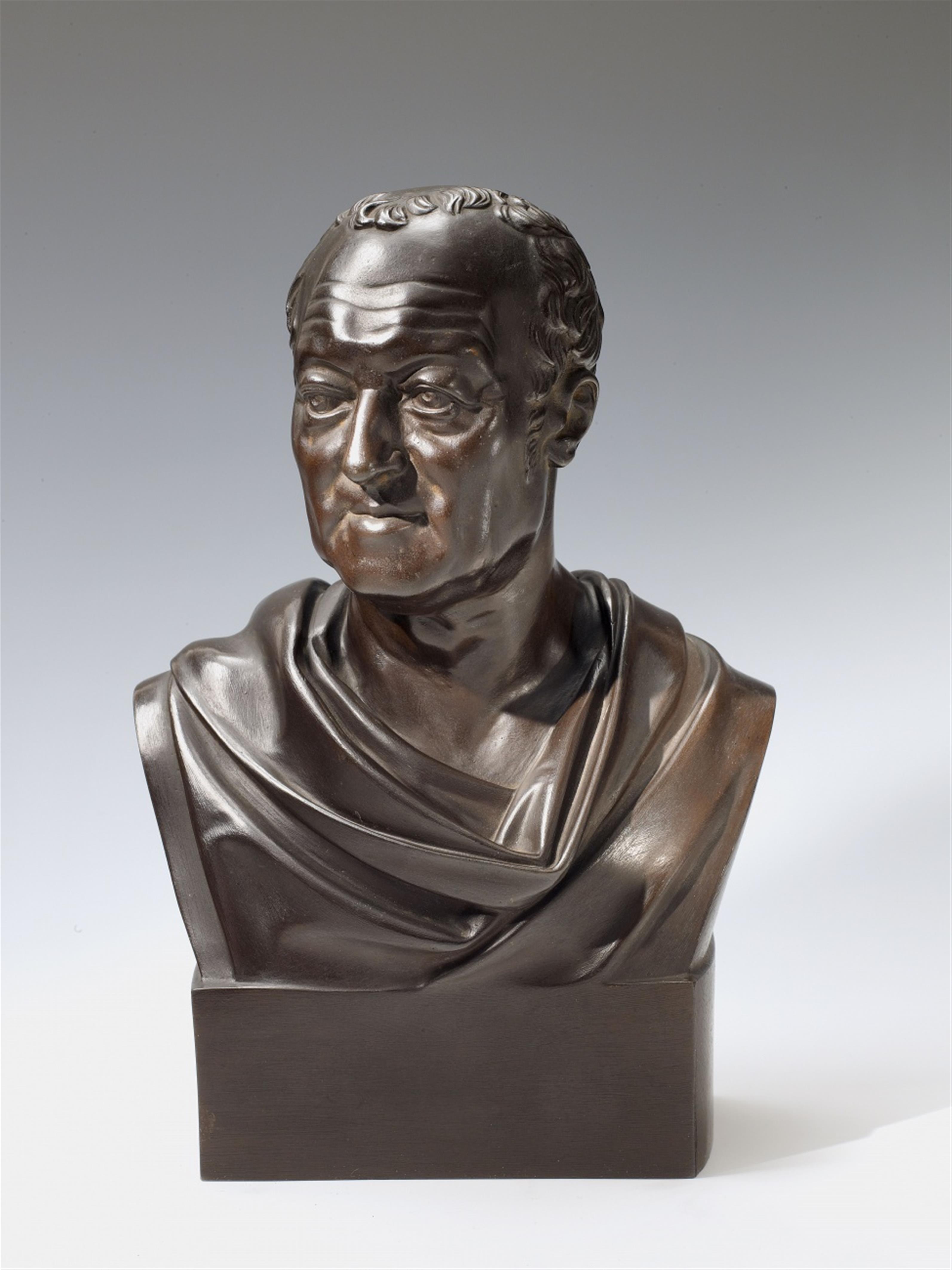A cast iron bust of Ernst Ludwig Heim. - image-1