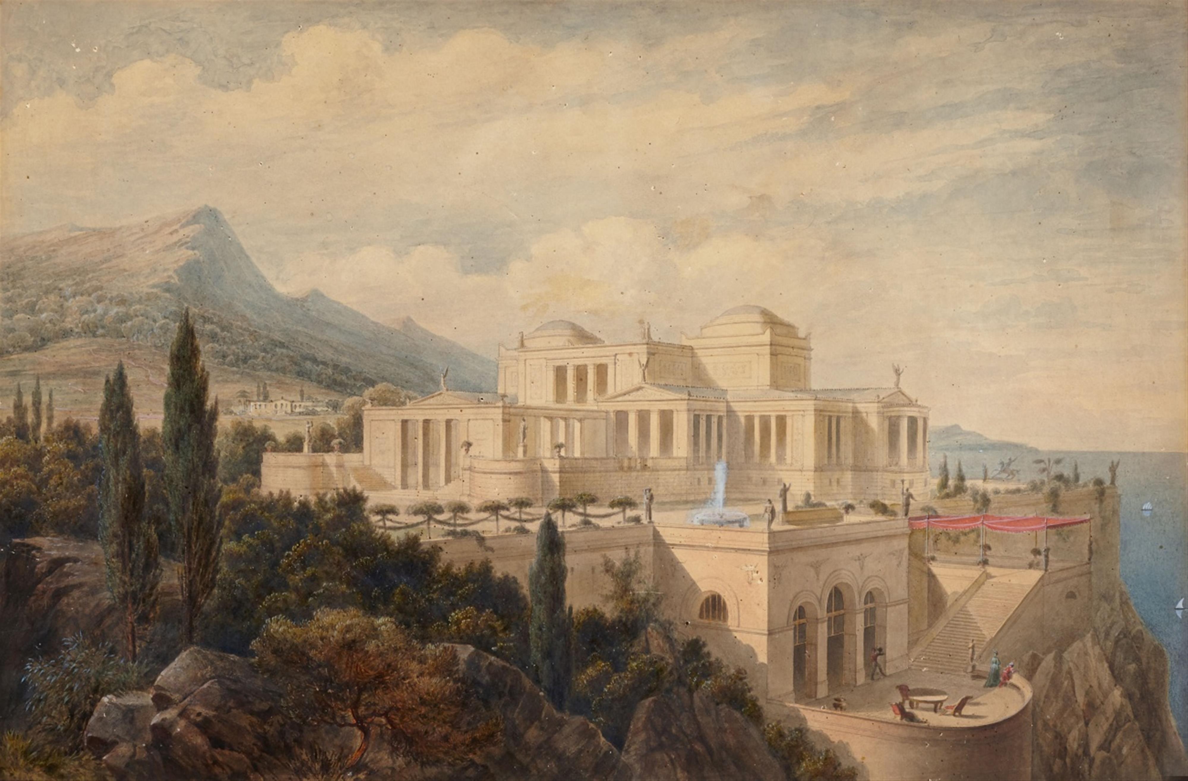 Hermann Ziller - A Study after Schinkel's Design for a Palace in Crimea - image-1