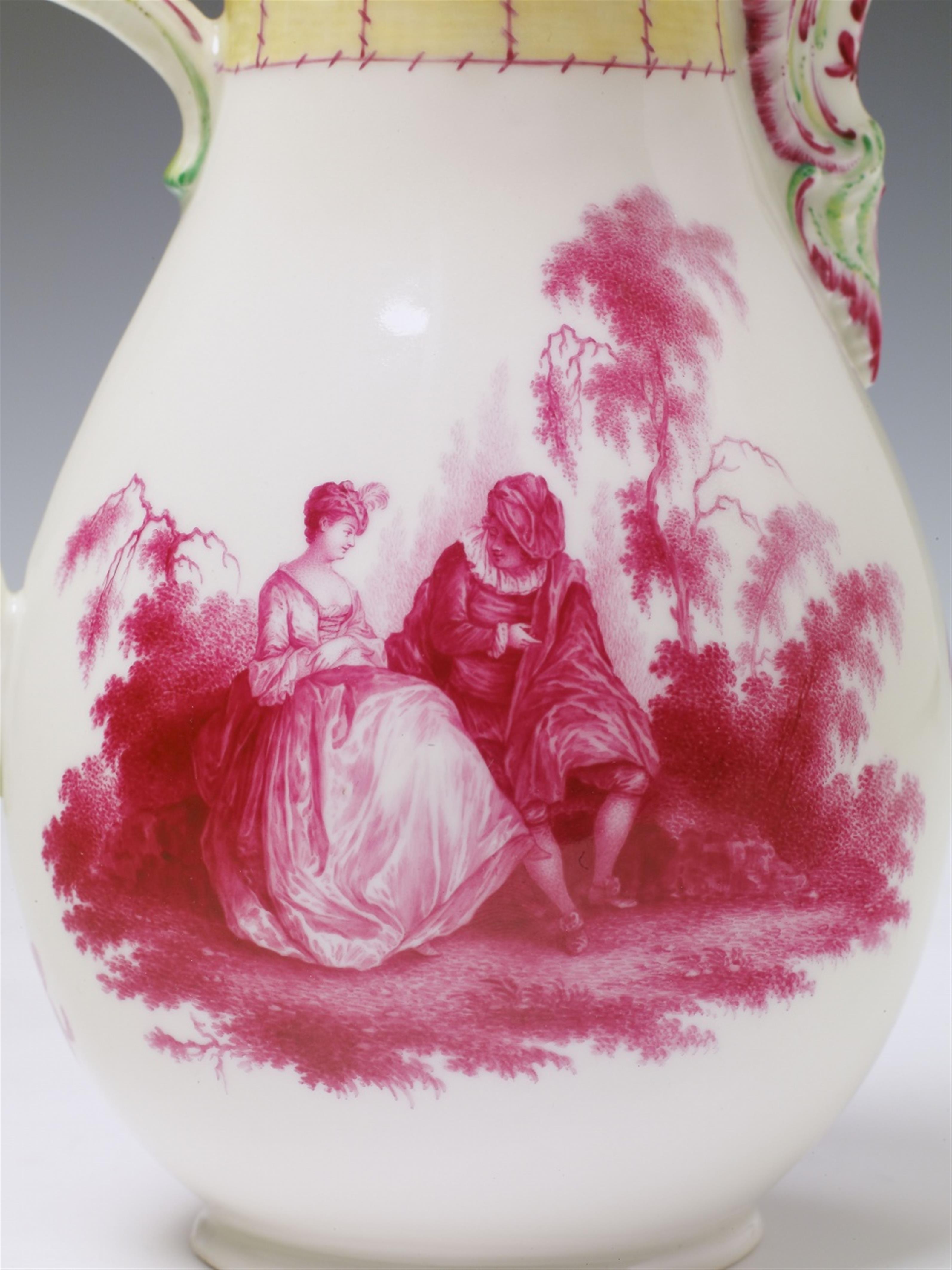 A Berlin KPM porcelain tea and coffee service with decor after Watteau. - image-2