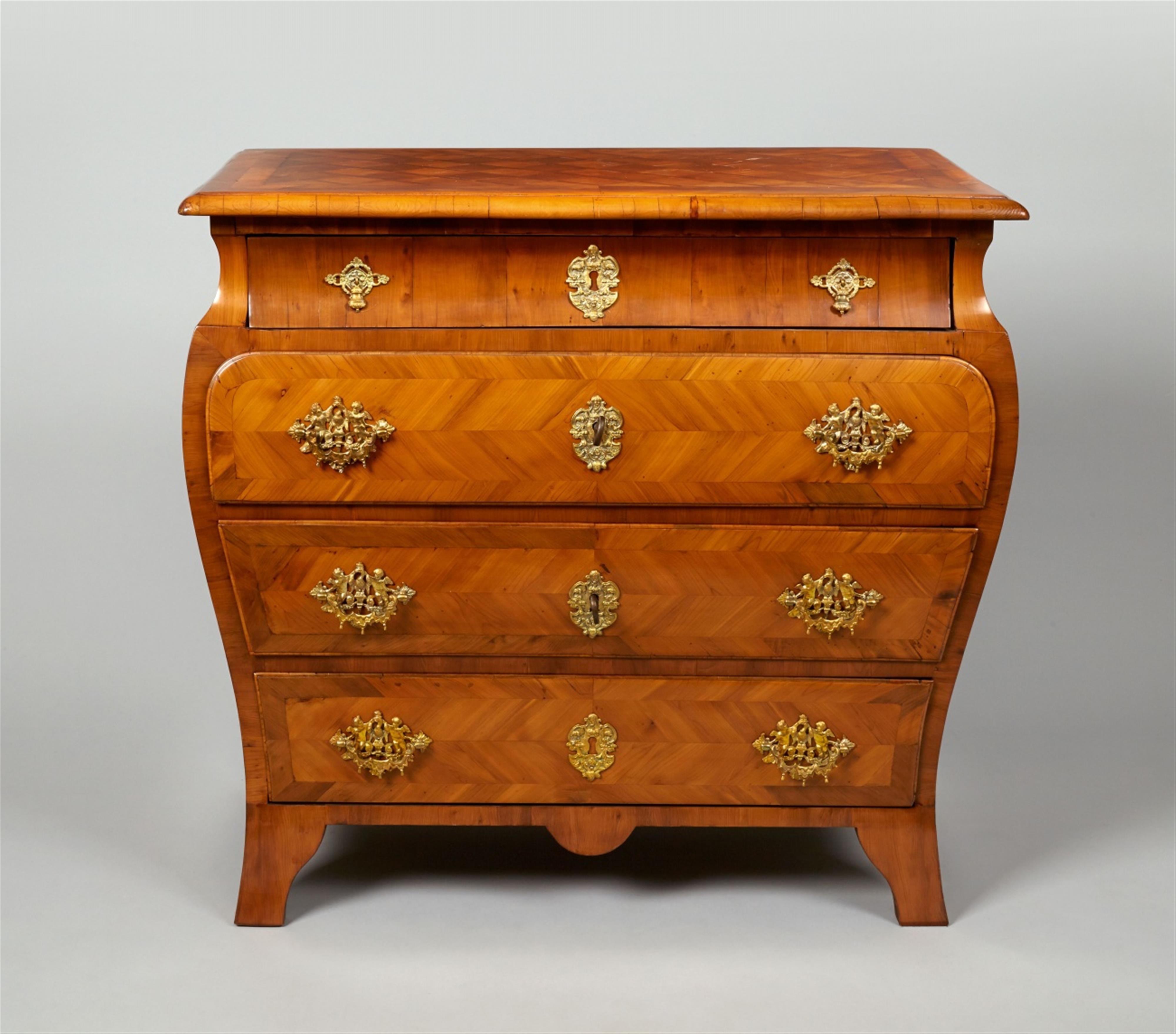 A fine ceder veneer ormolu-mounted chest of drawers. - image-1