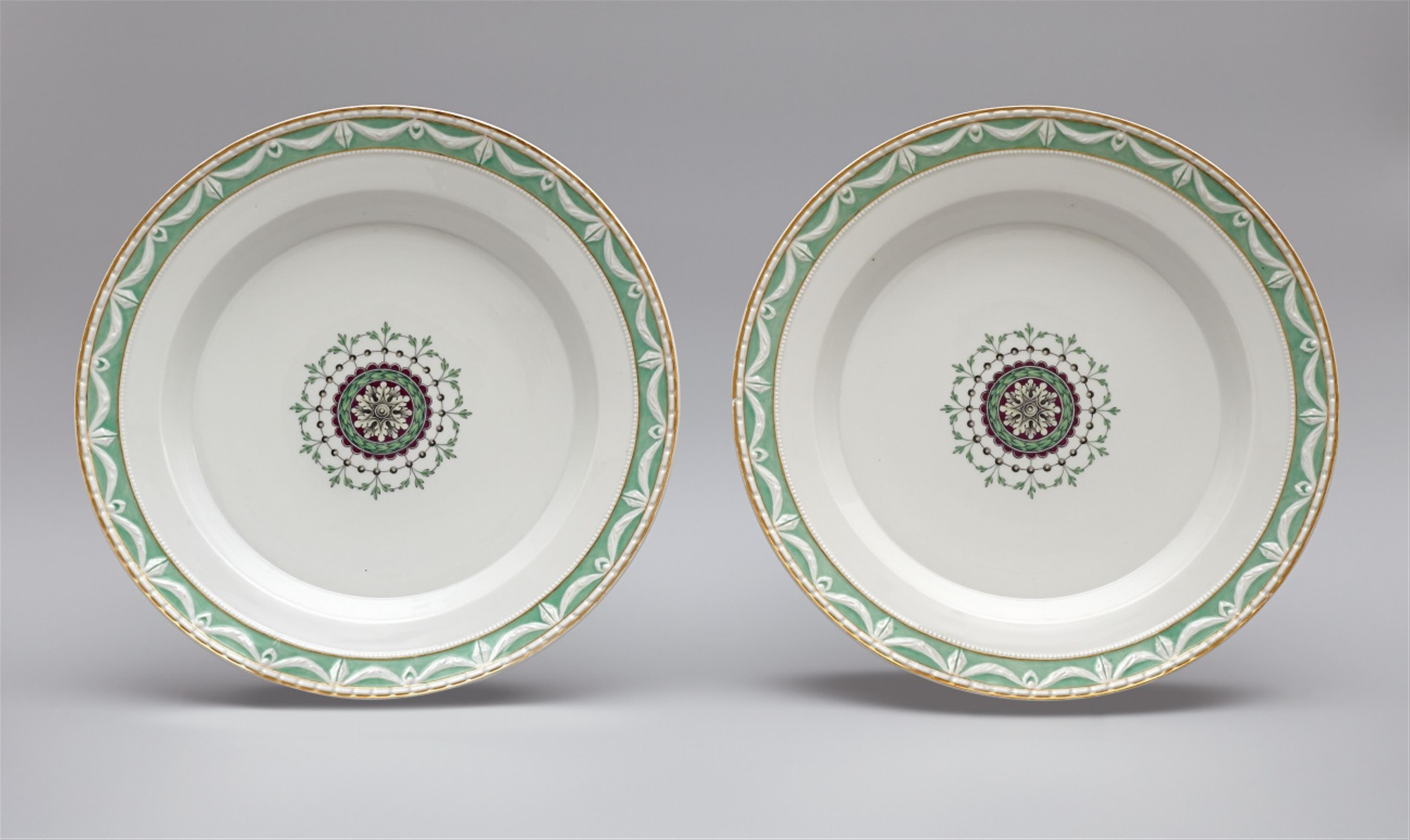 Two Berlin KPM neoclassical porcelain platters. - image-1