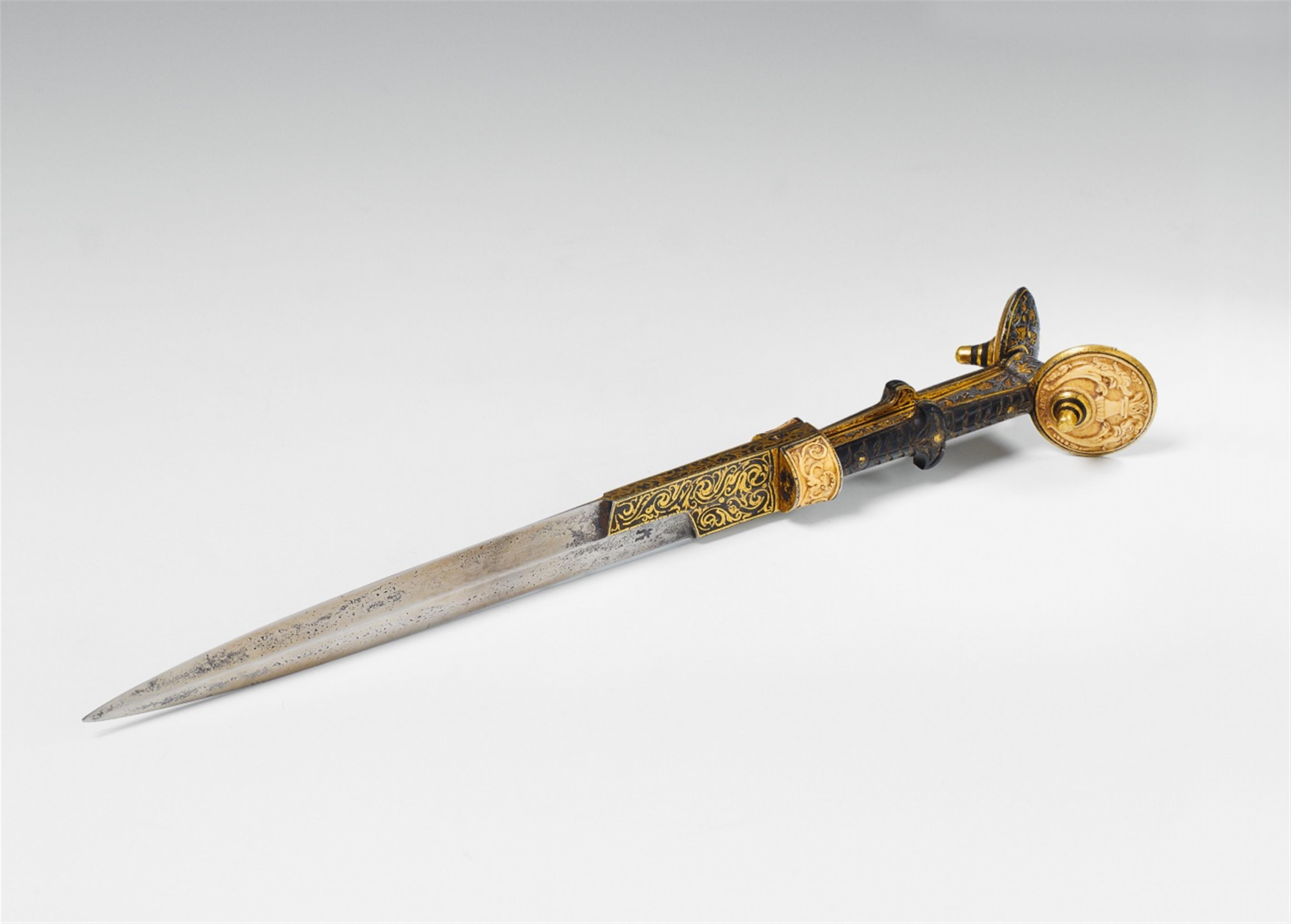 A rare North Italian "pugnale a orrechie" dagger. - image-1