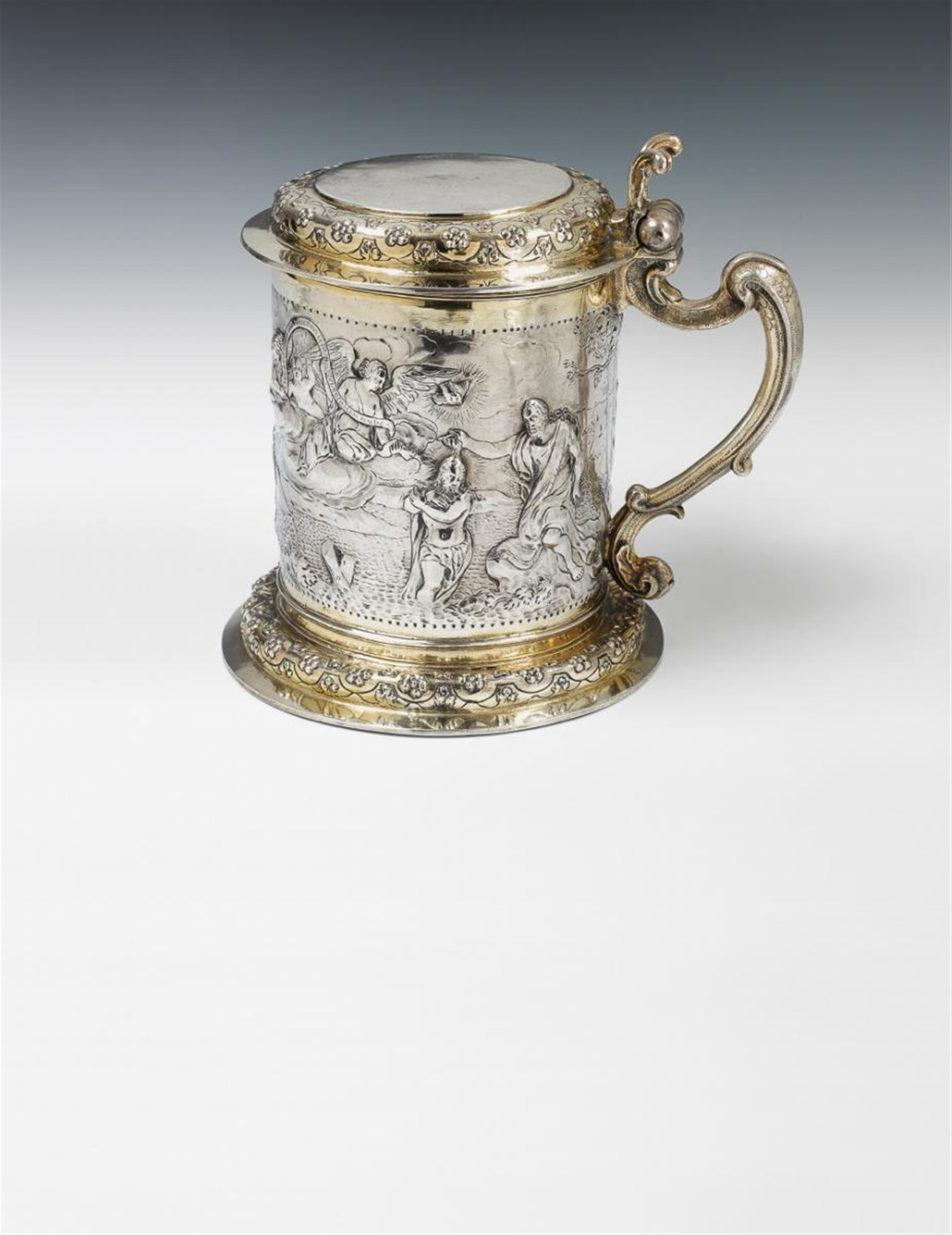 A Gdansk silver partially gilt tankard. Marks of Hieronymus II Holl, ca. 1710. - image-1
