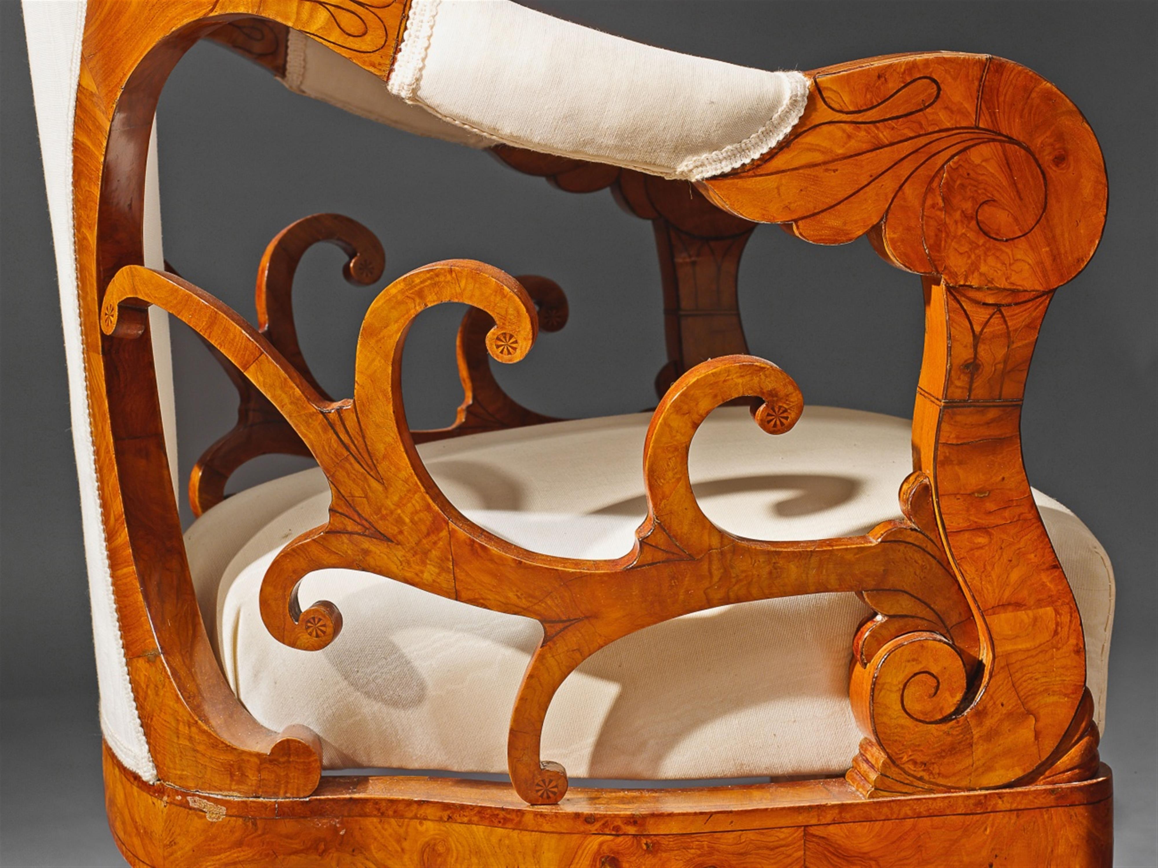 A selection of inlaid furniture from Miramare palace. - image-4