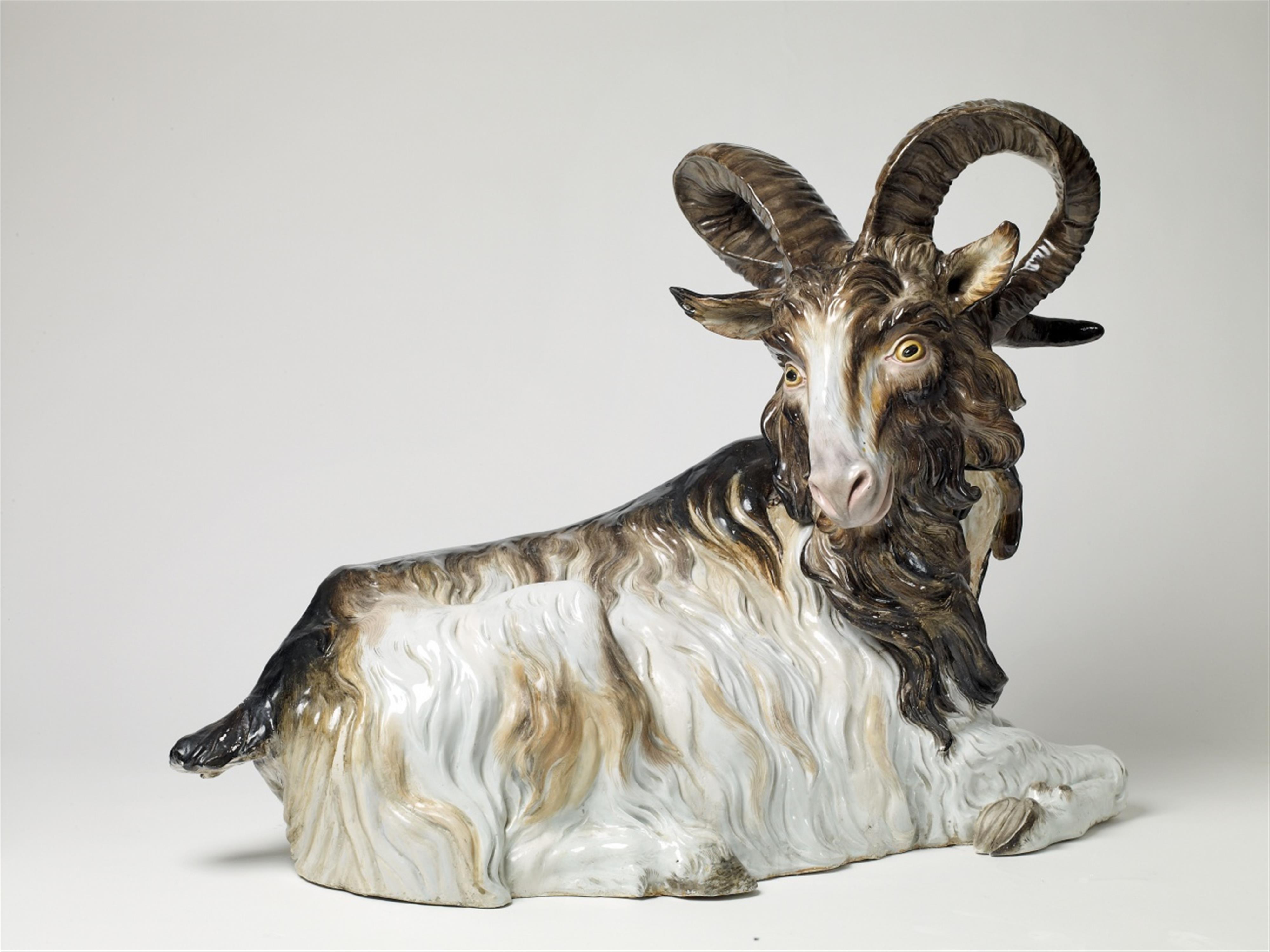 A Meissen porcelain figure of a billy goat. - image-2