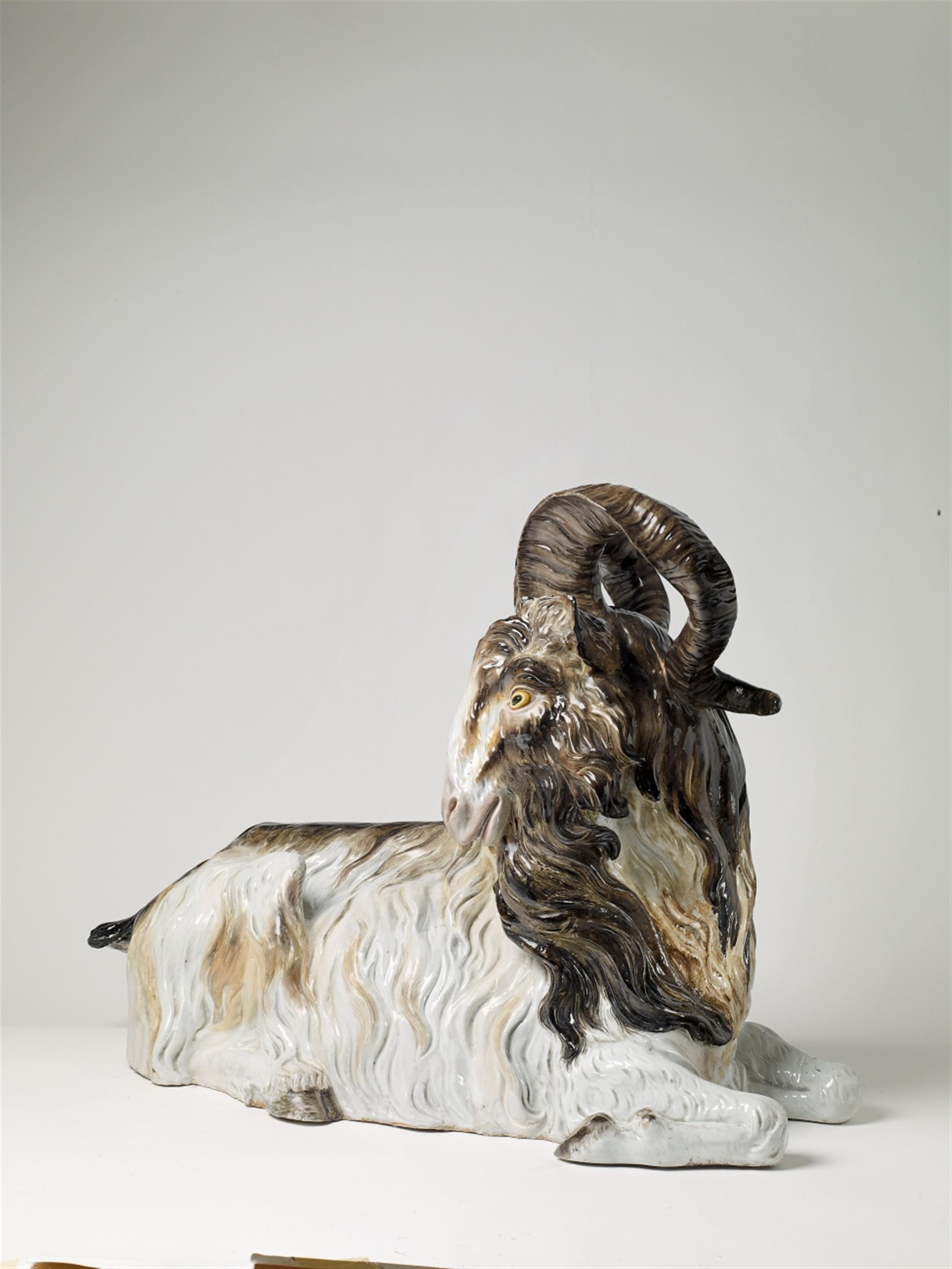 A Meissen porcelain figure of a billy goat. - image-3