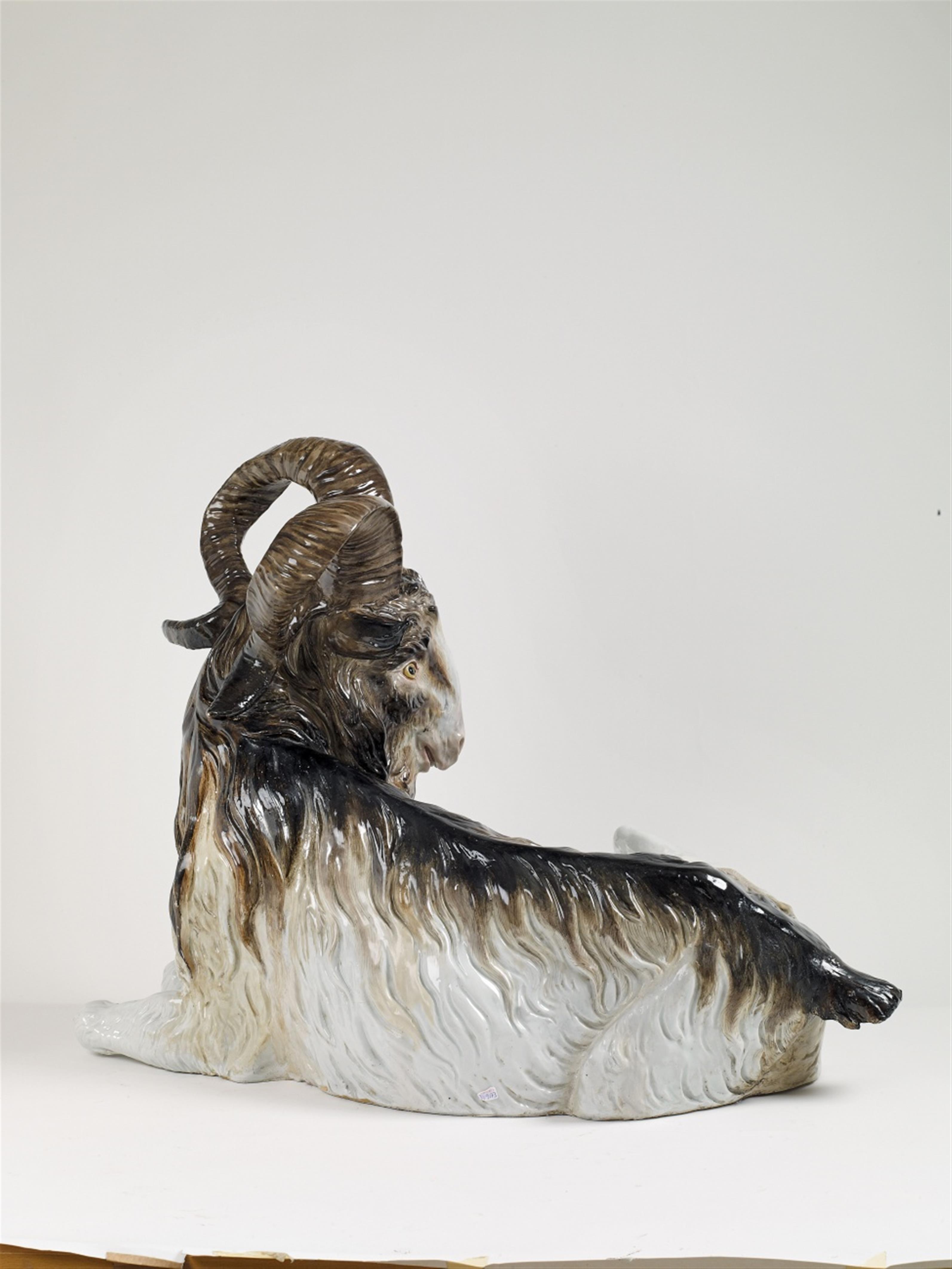 A Meissen porcelain figure of a billy goat. - image-4