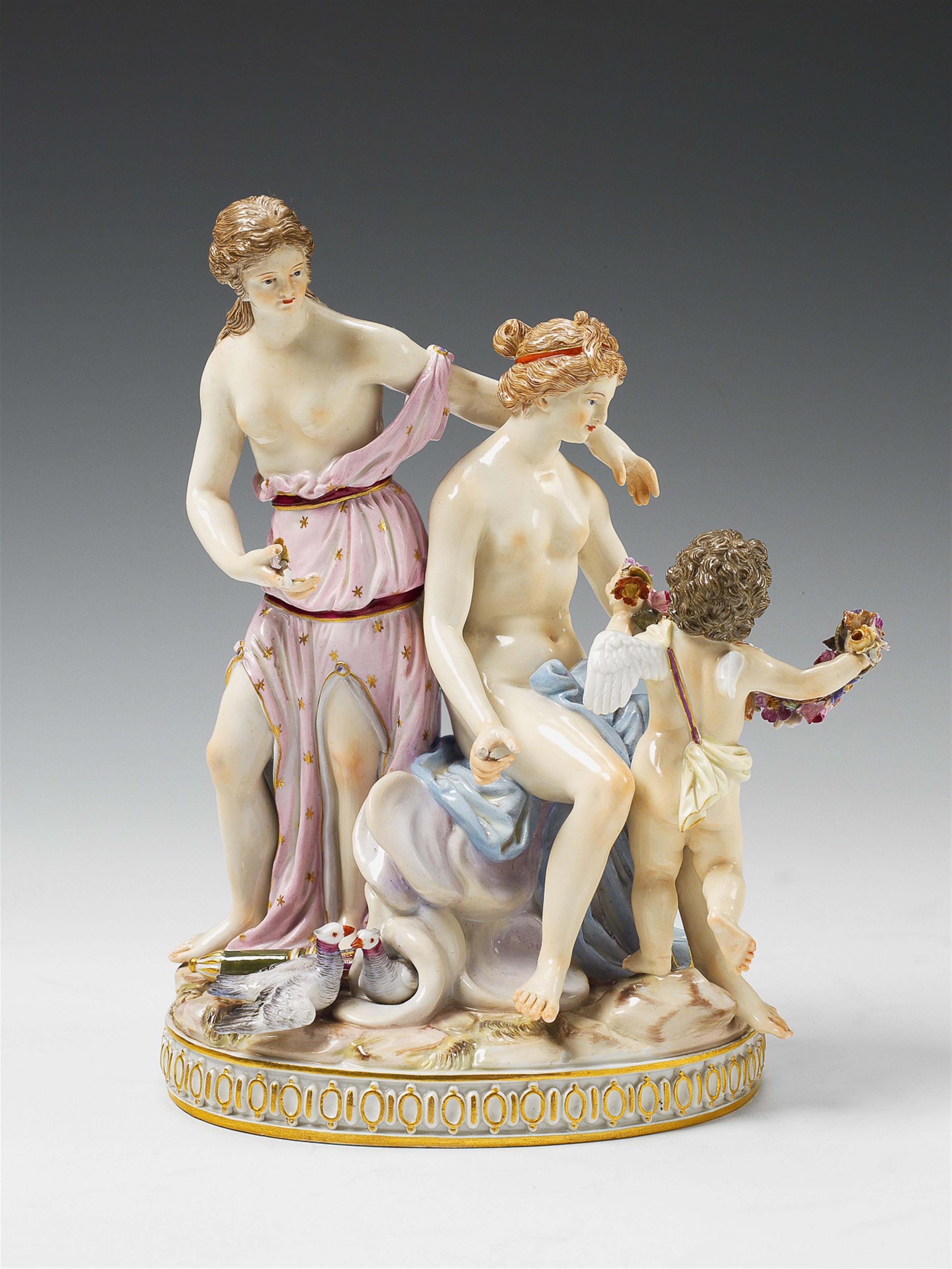 A Meissen porcelain allegorical group. - image-1
