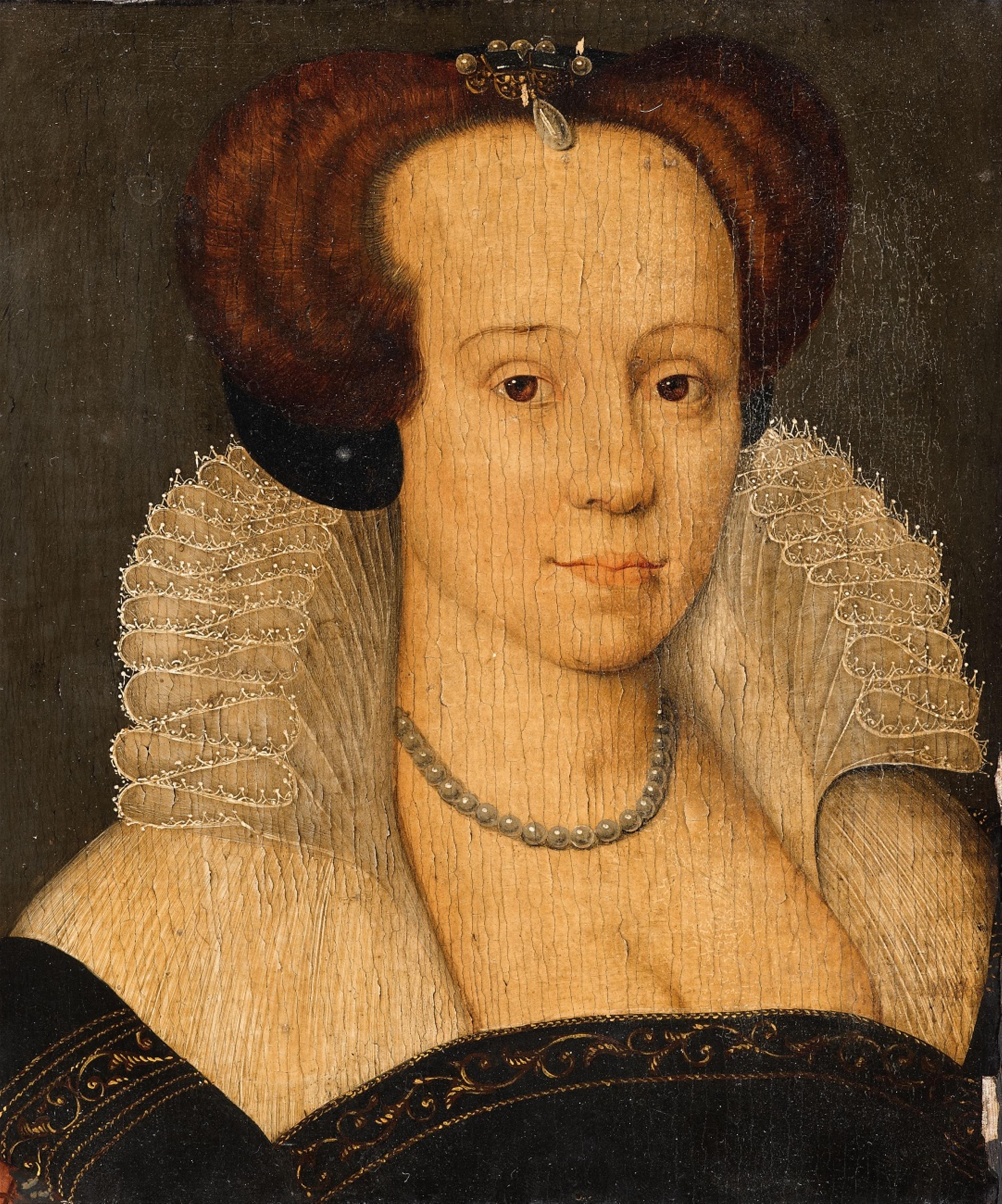 French School 16th century - Portrait of a Lady - image-1