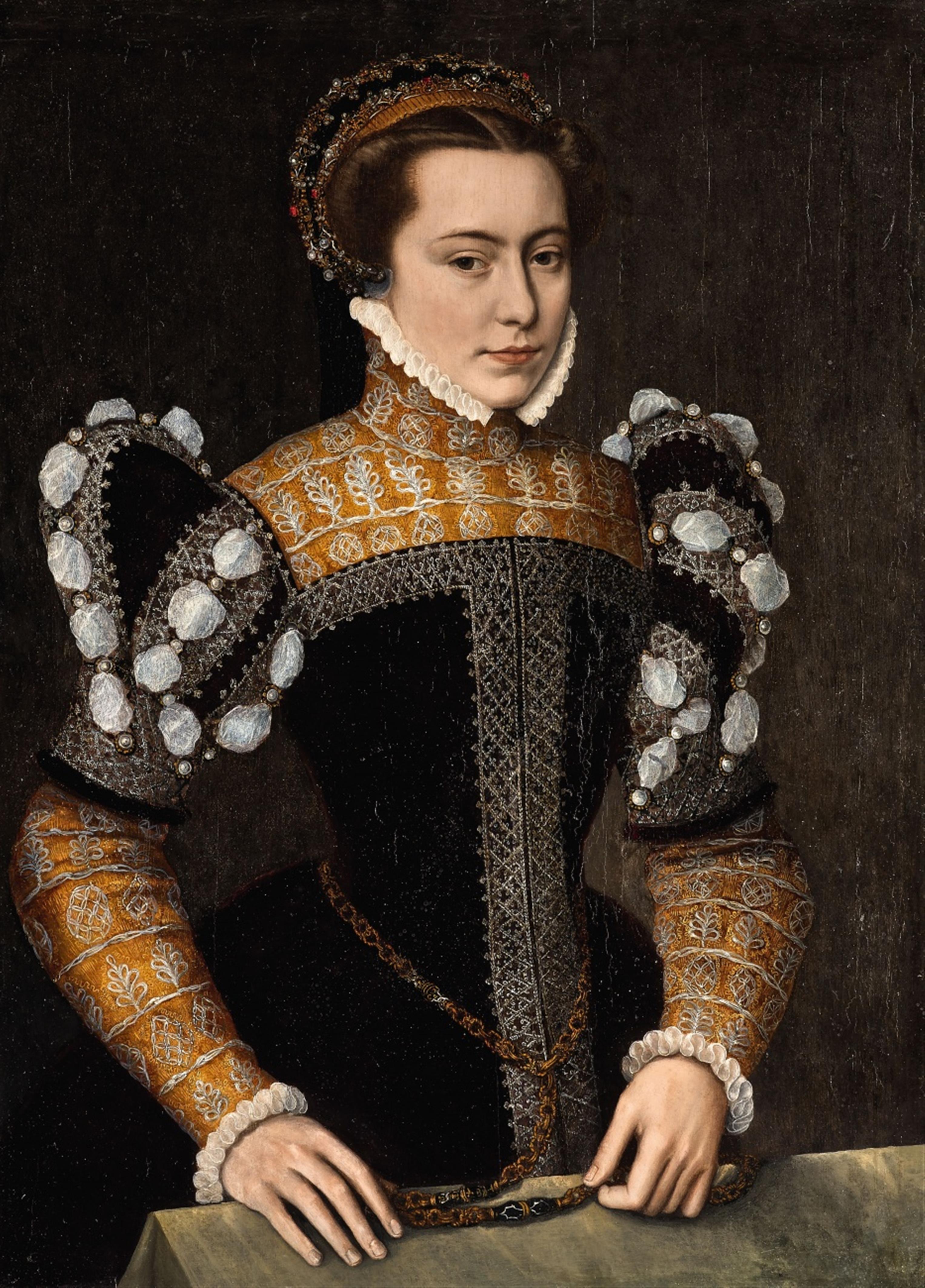 Anthonis Mor - A Portrait of Margarete of Parma - image-1