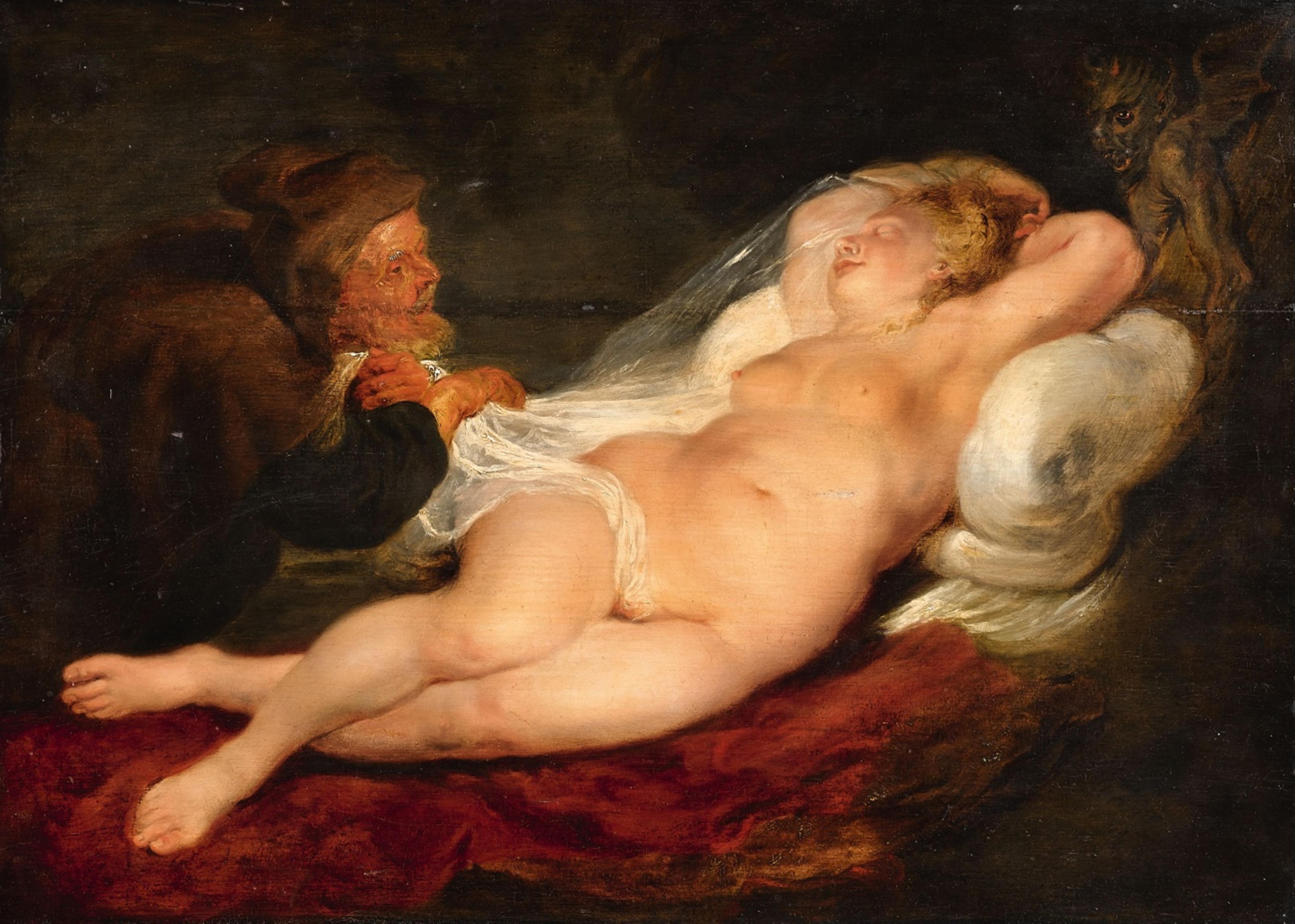 Peter Paul Rubens, studio of - Angelica and the Hermit - image-1