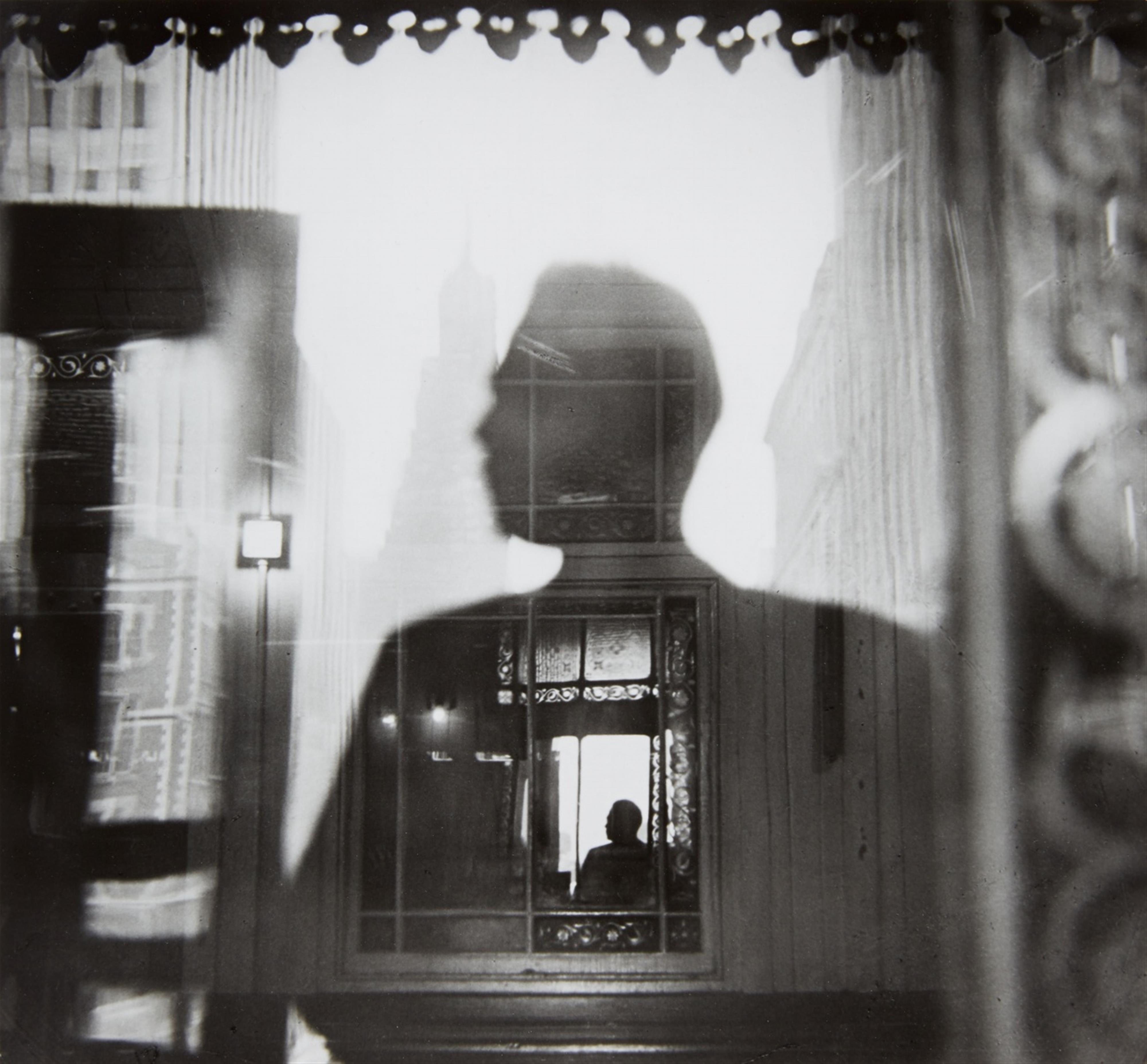 Louis Faurer - Self Portrait, 42nd street EL station looking towards 'Tudor City' - image-1