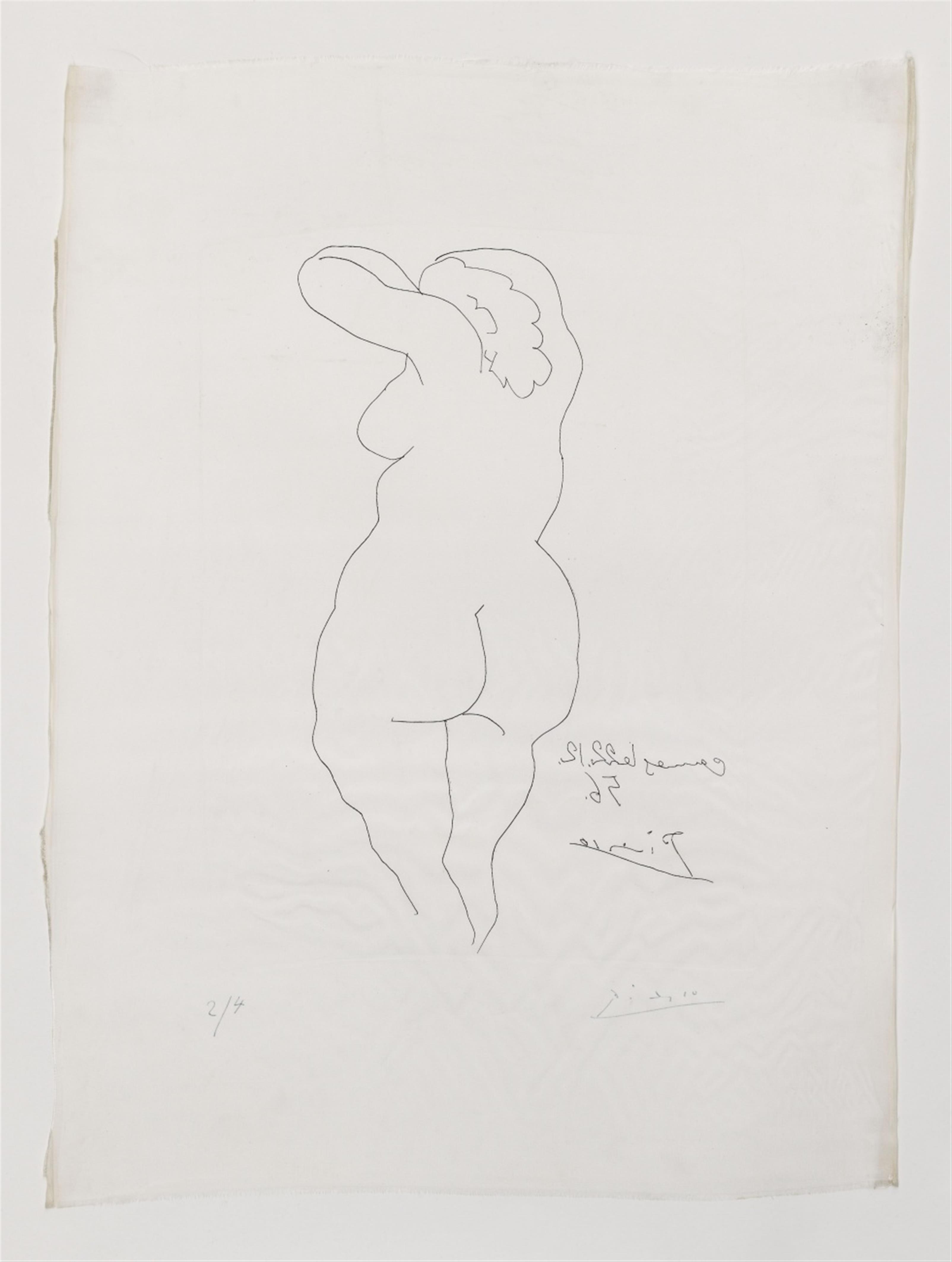 Pablo Picasso - Femme nue de dos - image-1