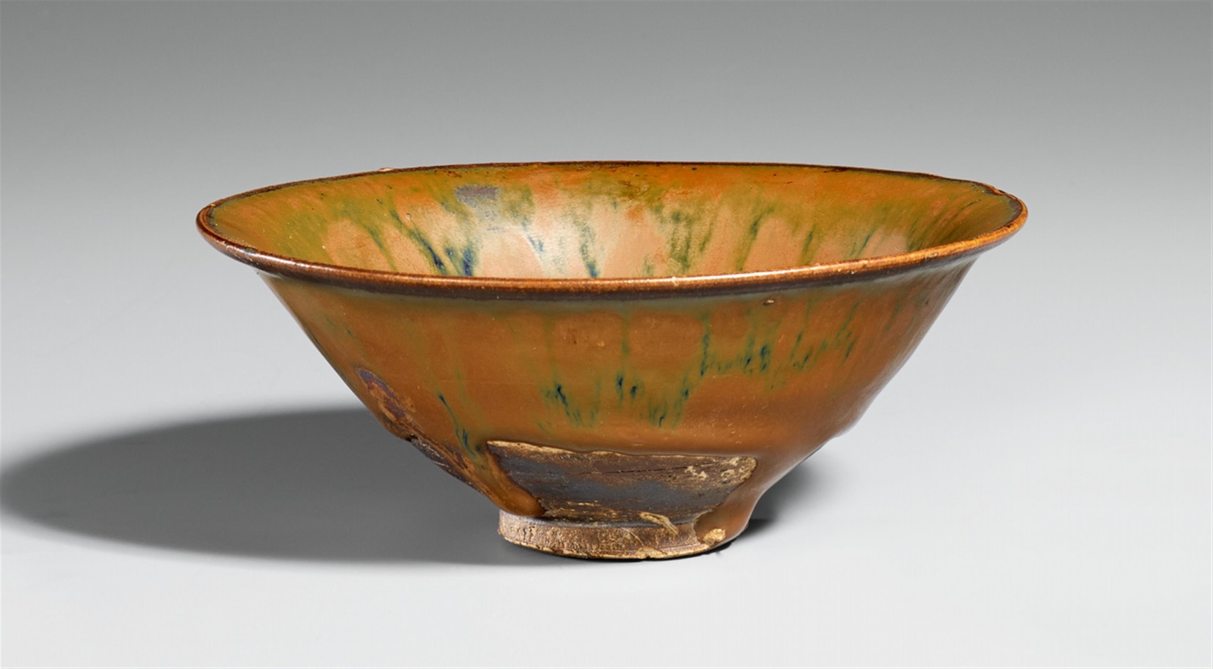 A Cizhou type black-glazed stoneware partridge feather bowl. Northern Song/Jin dynasty, 11th/12th century. - image-1
