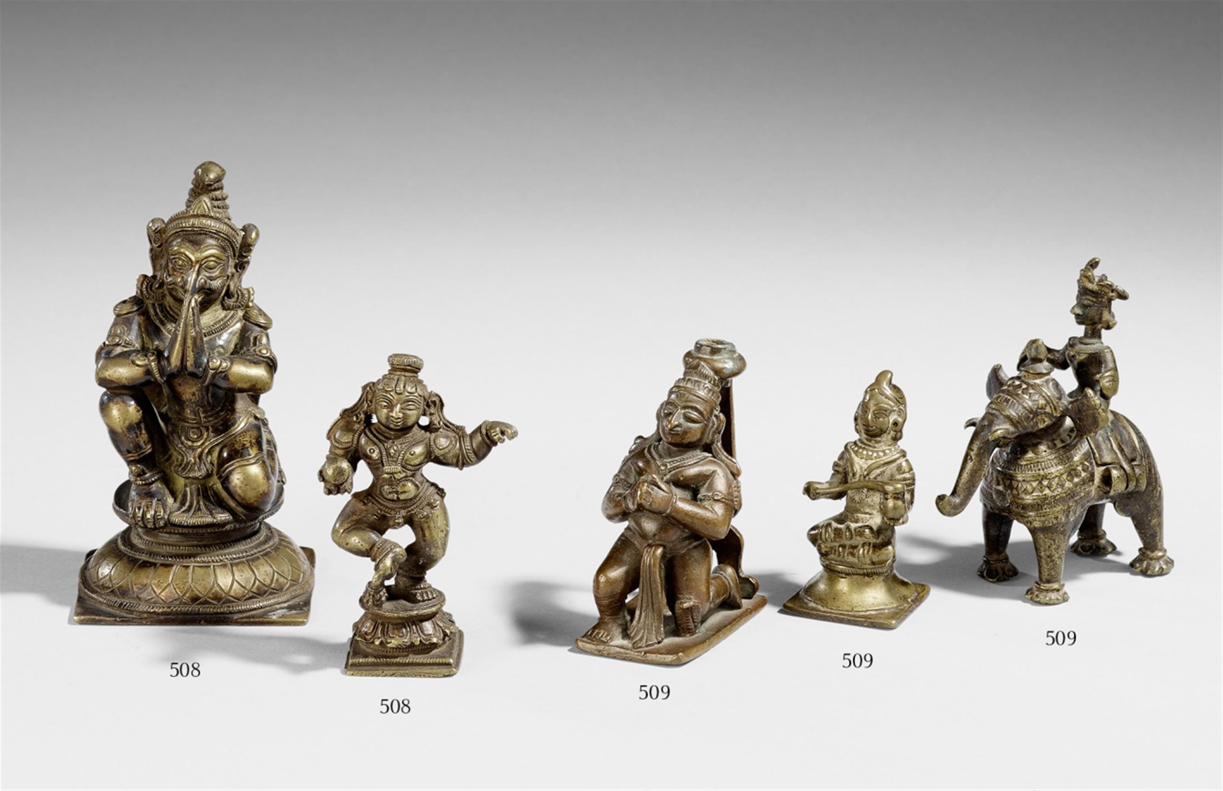 Zwei Bronze-Figuren. Süd-Indien. 20. Jh. - image-1