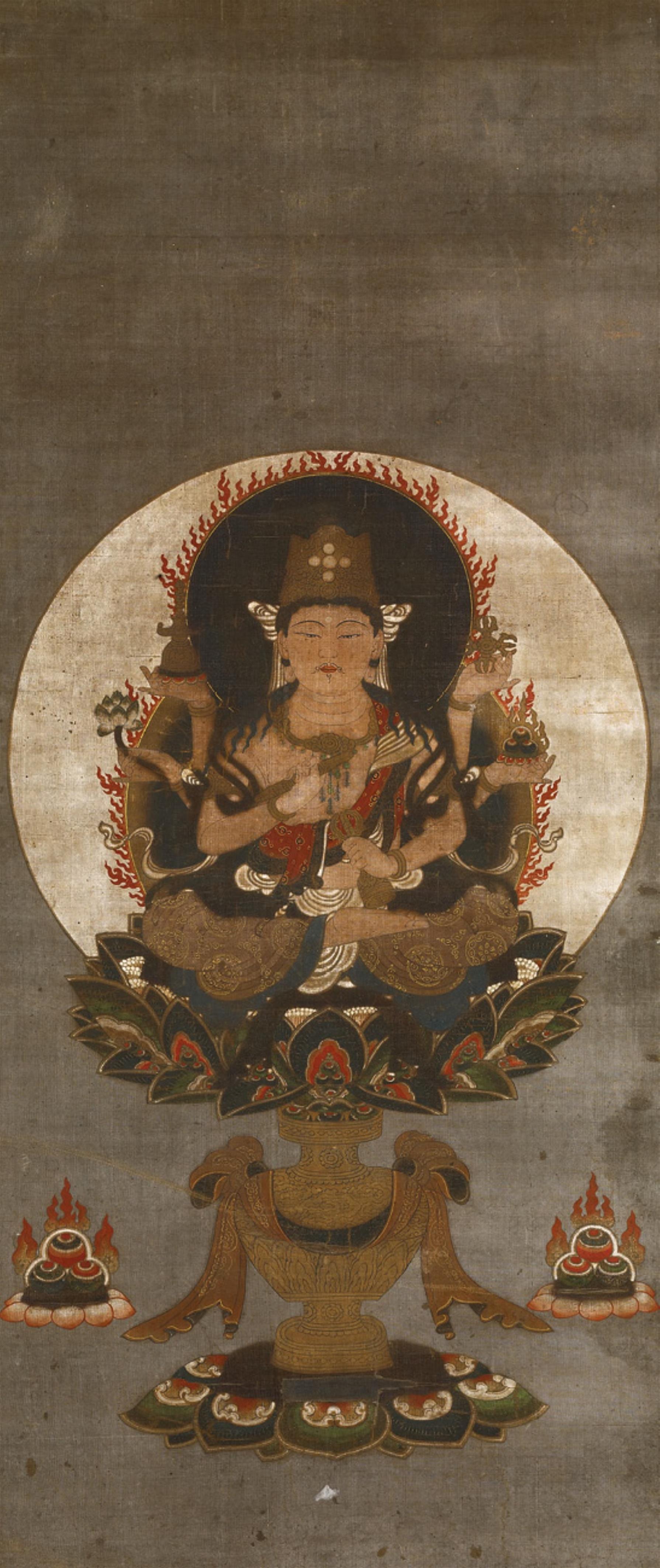 A Buddhist painting of Kongosatta. Edo period - image-1