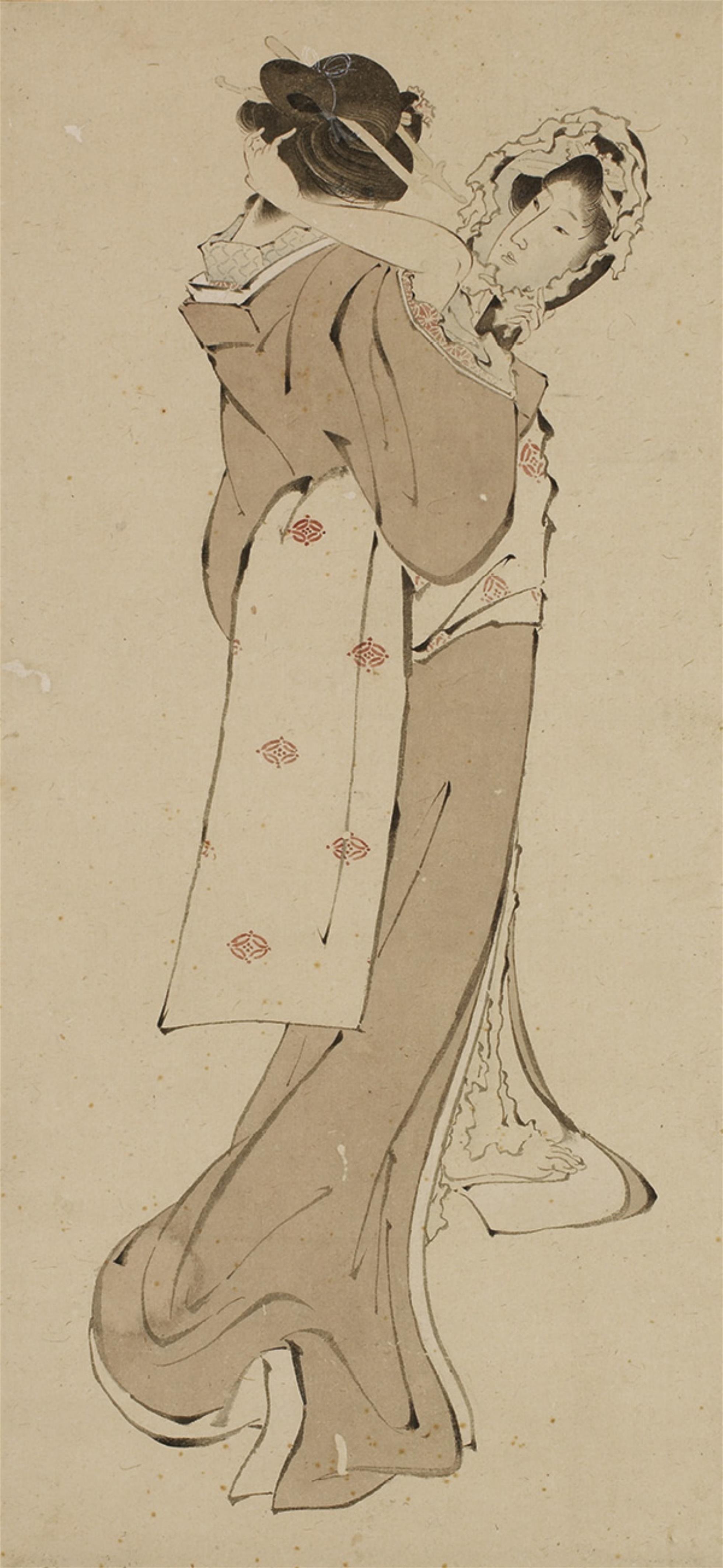 A drawing after Hokusai. 19th century - image-1