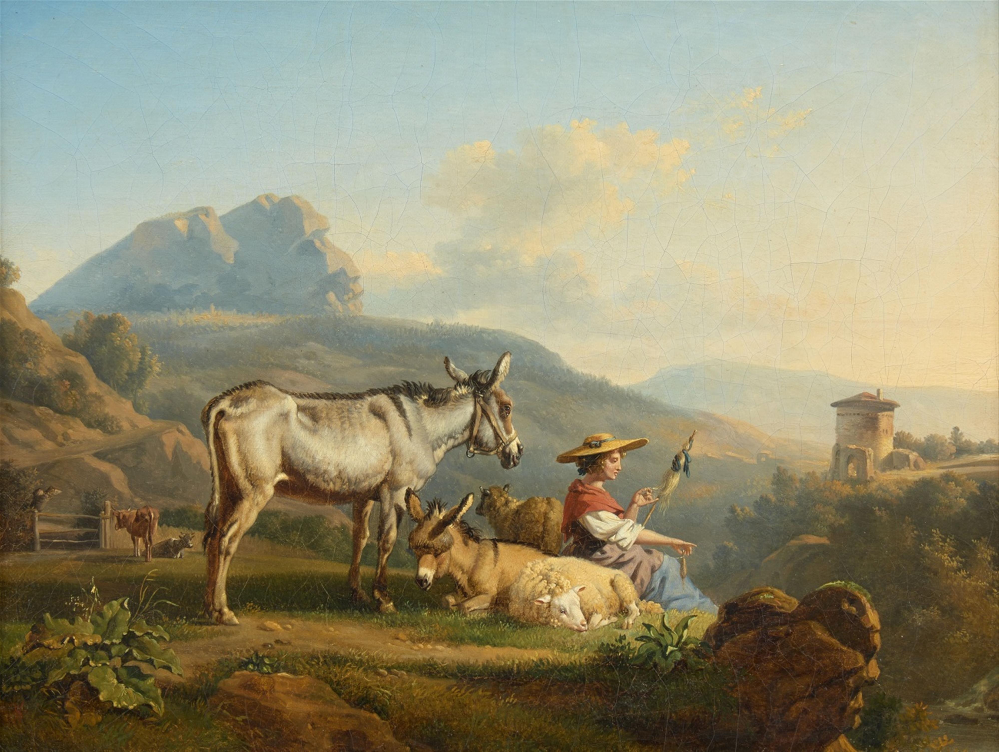 Balthasar Paul Ommeganck - Southern Landscape with Shepherdess - image-1