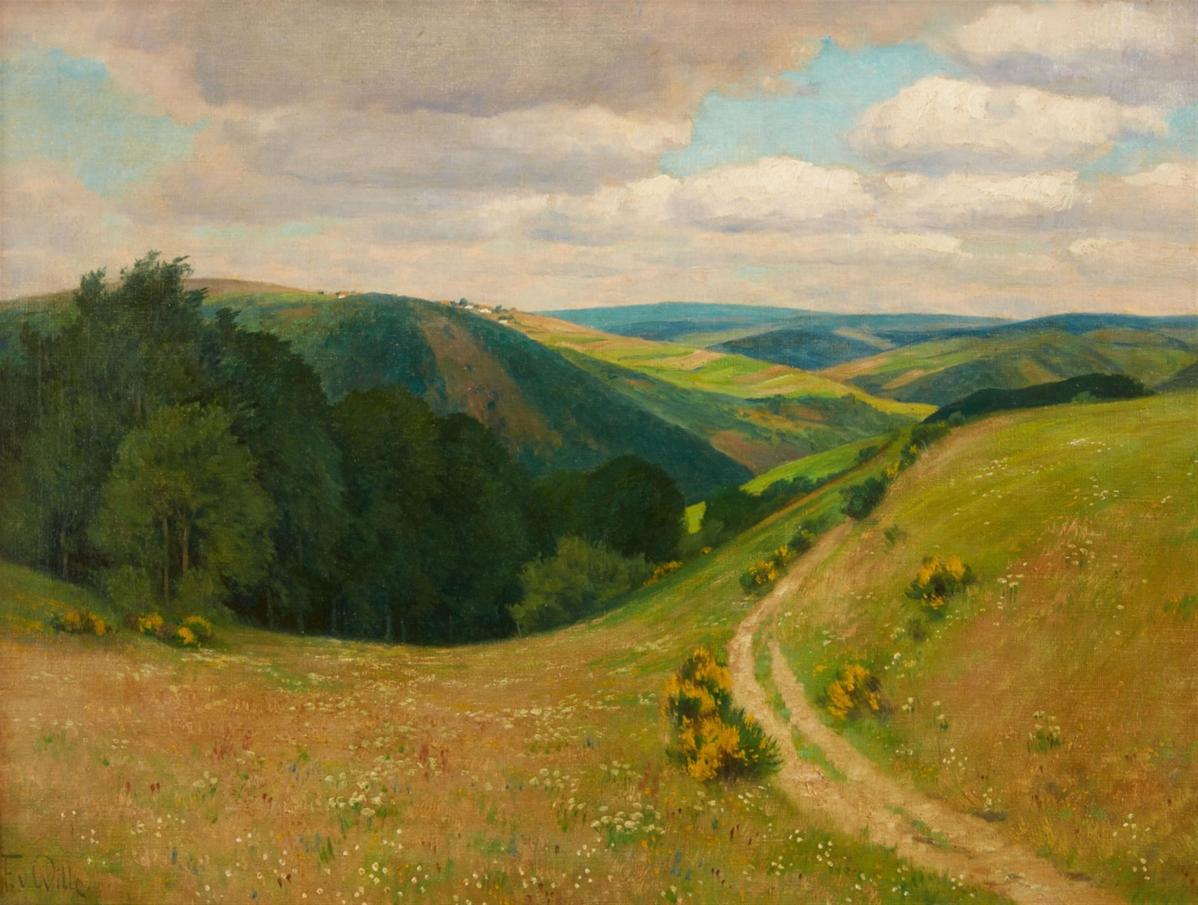 Fritz von Wille - Landschaft bei Schleiden in der Eifel - image-1