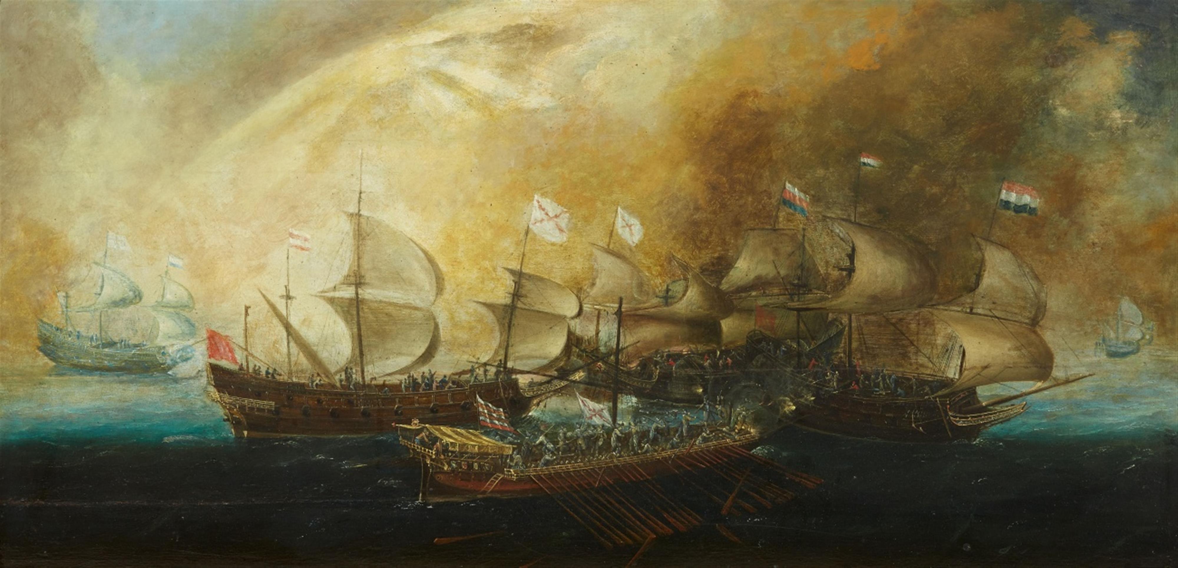 Bonaventura Peeters, attributed to - A Naval Battle - image-1