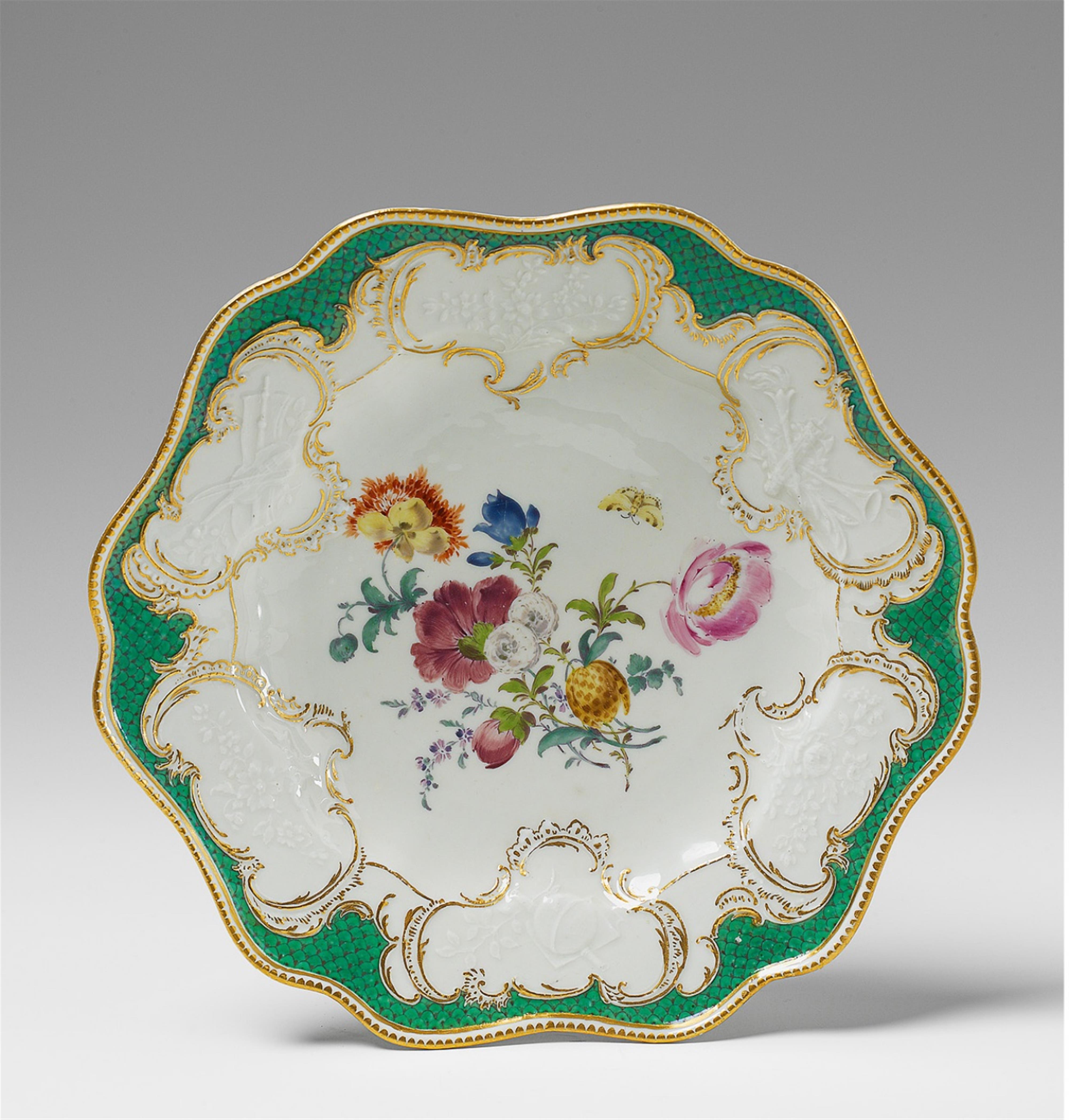 A Meissen porcelain plate from the Zieten service. - image-1