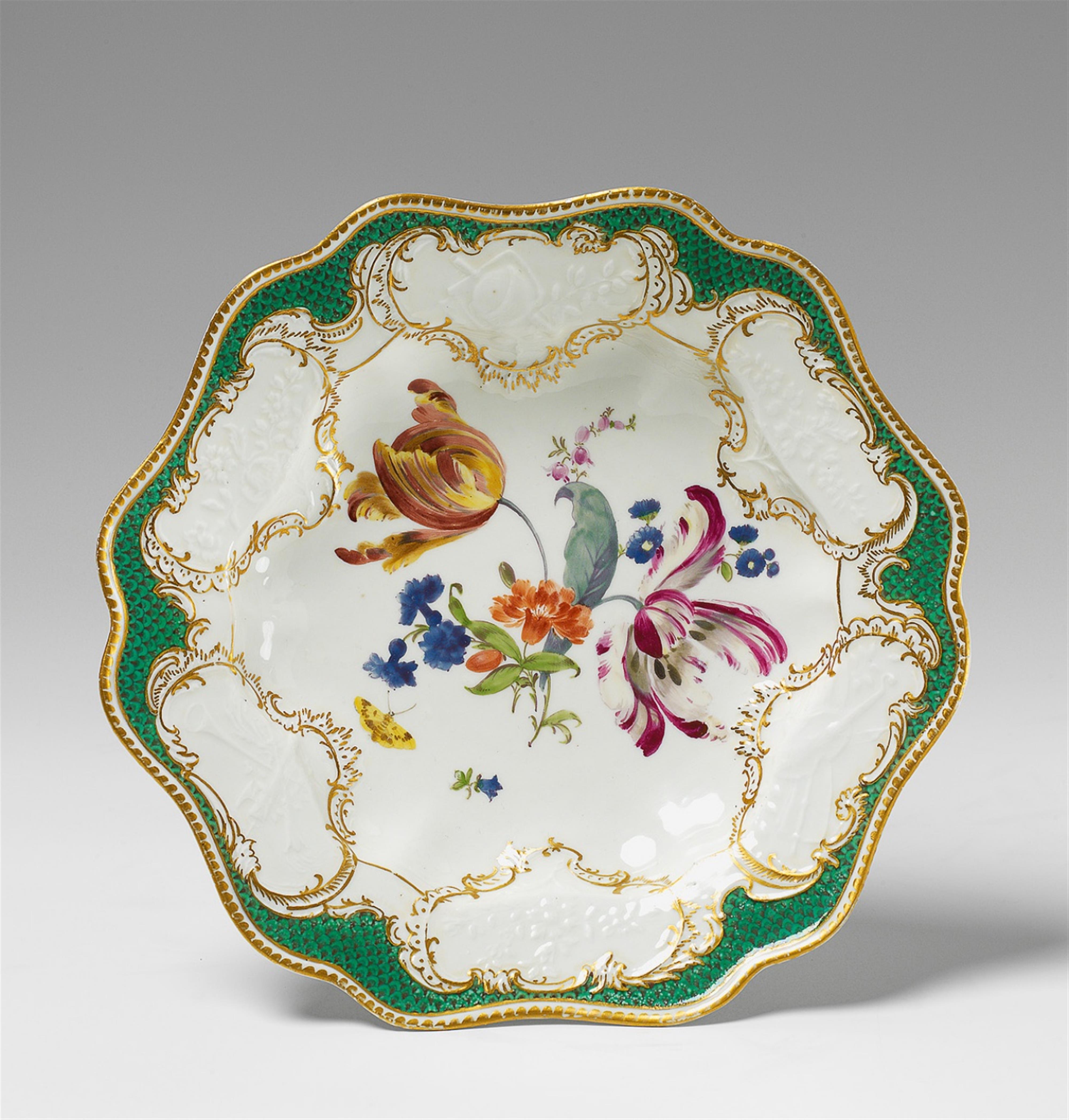 A Meissen porcelain plate from the Ziethen service. - image-1