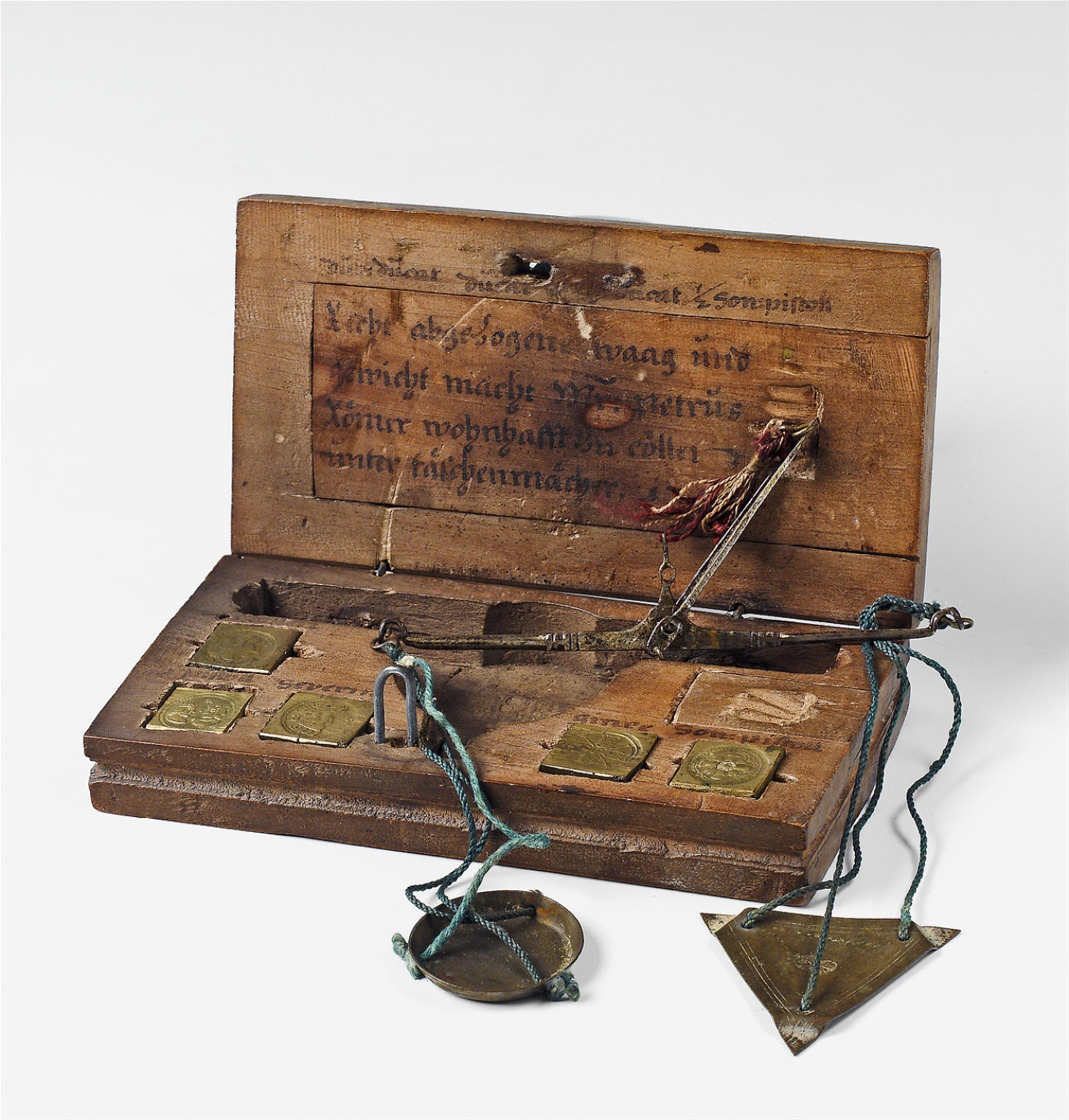 A Cologne coin weighing scales. - image-1