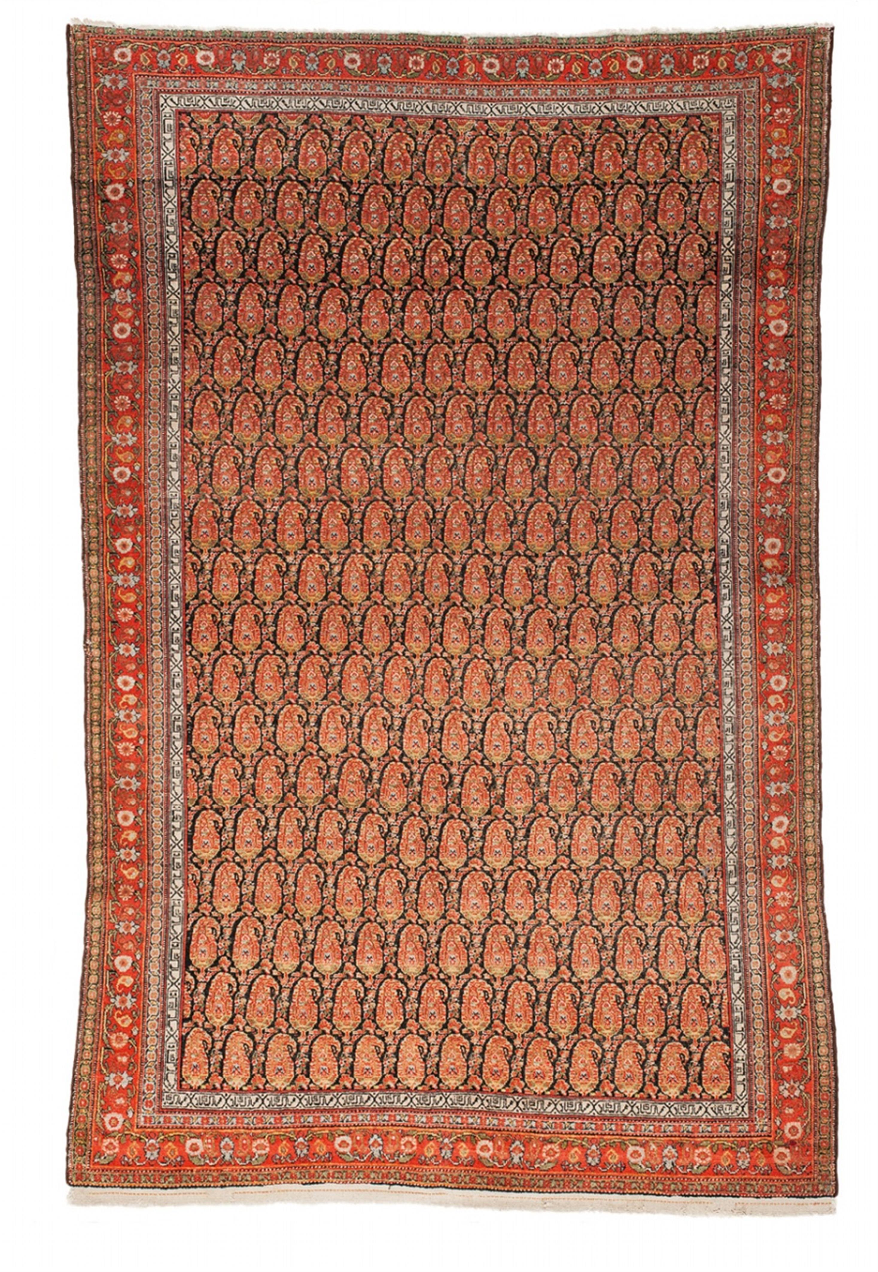 An Iranian tabriz woolen carpet with boteh decor. - image-1