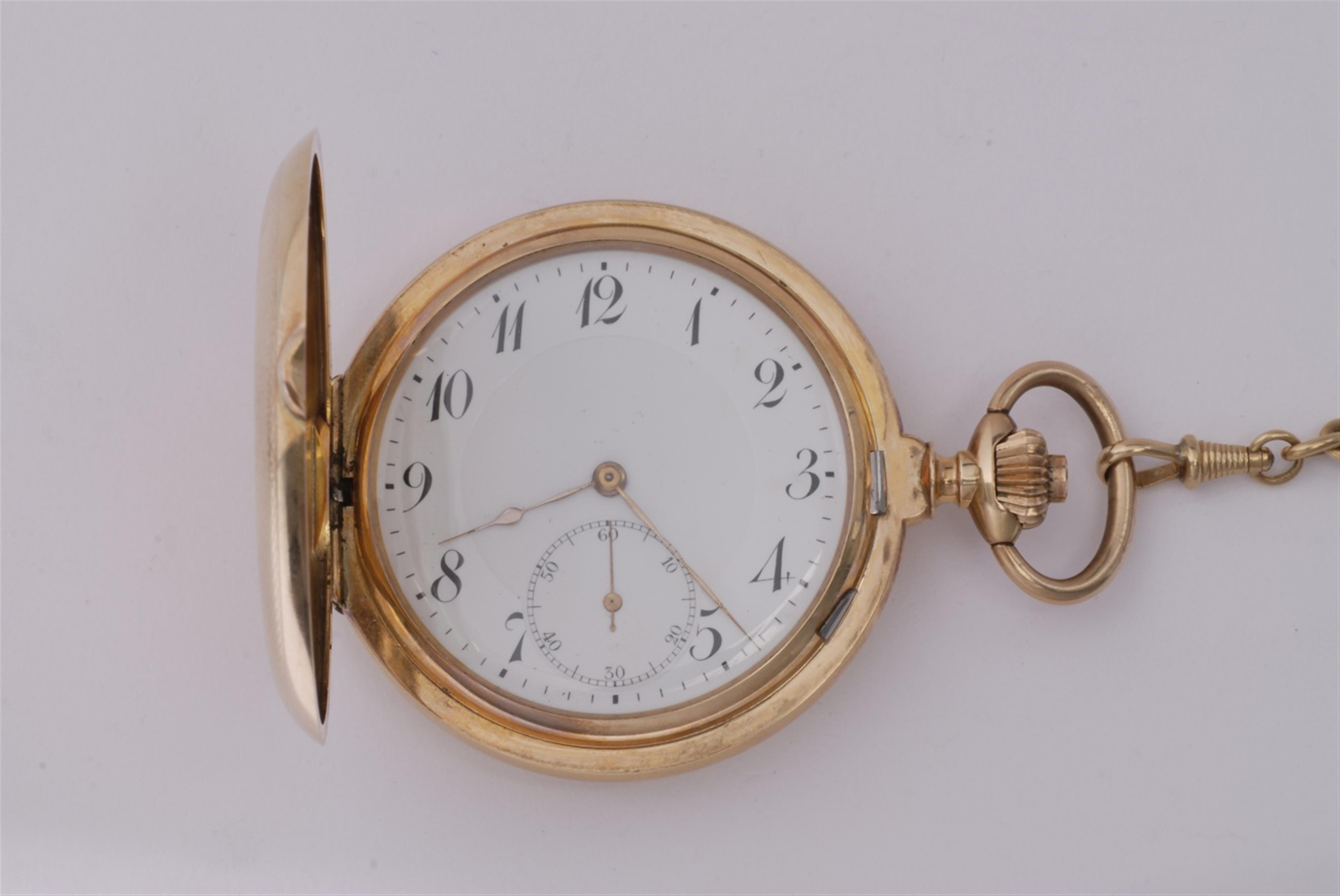 Goldsavonette mit Uhrkette - image-2