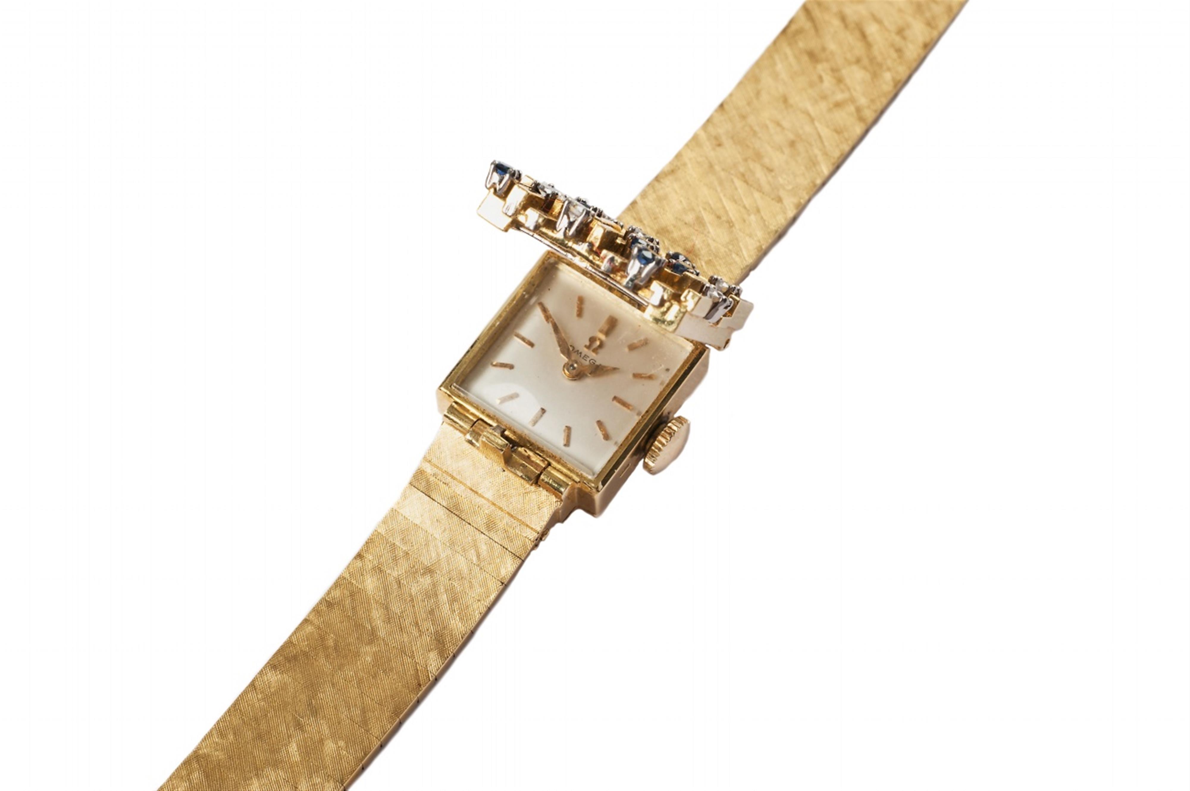 An Omega 18k gold cocktail wristwatch. - image-1