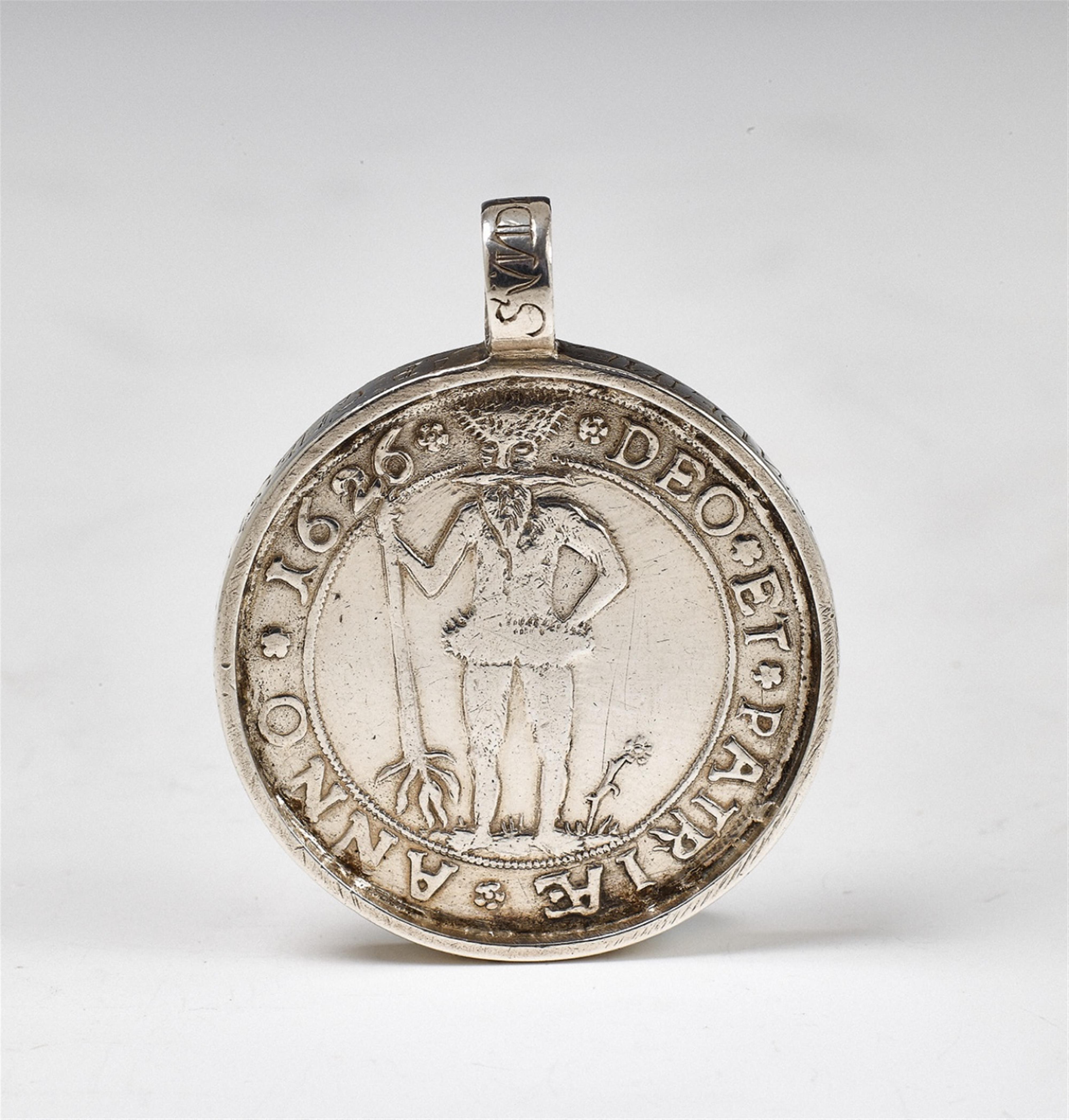 A German silver baptism amulet - image-1