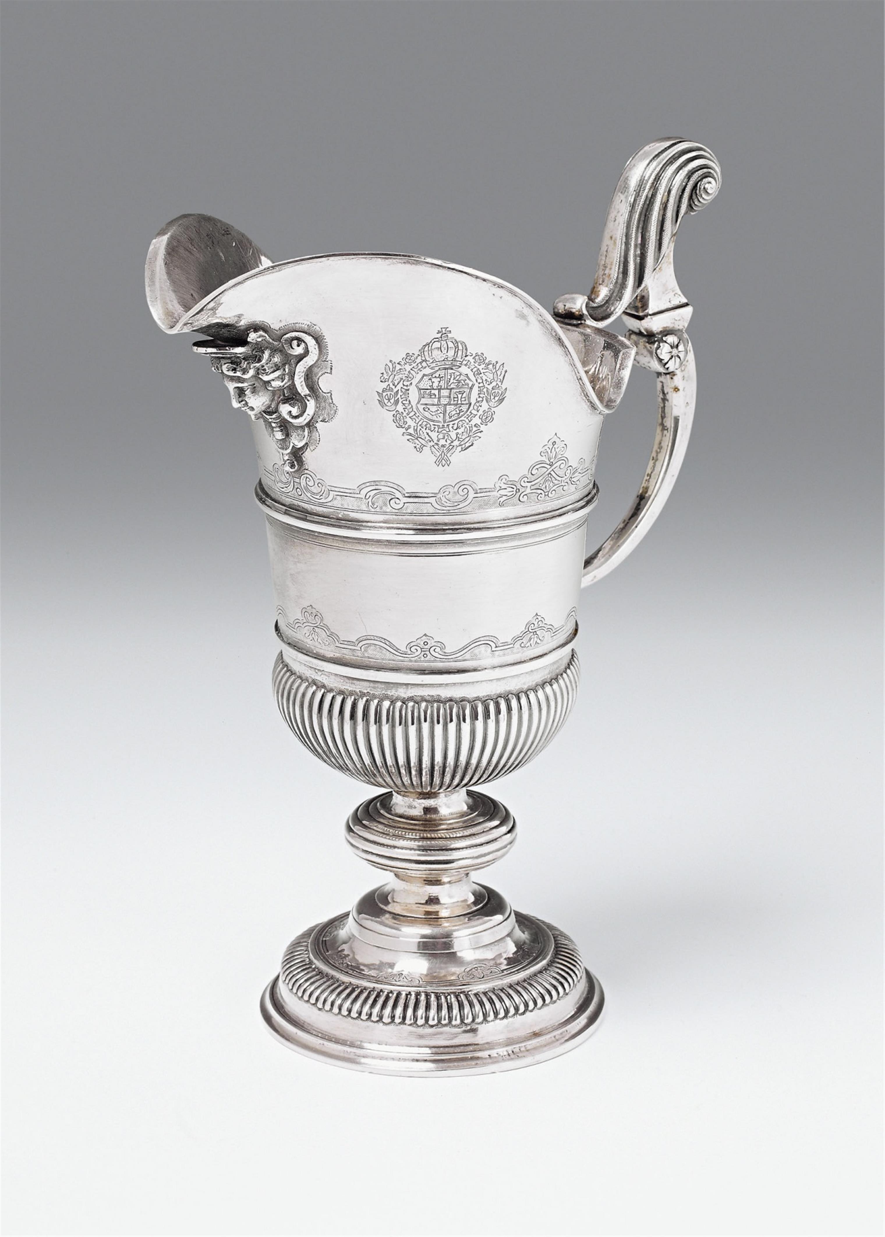 An Augsburg silver pitcher made for the Dukes of Mecklenburg Schwerin - image-1
