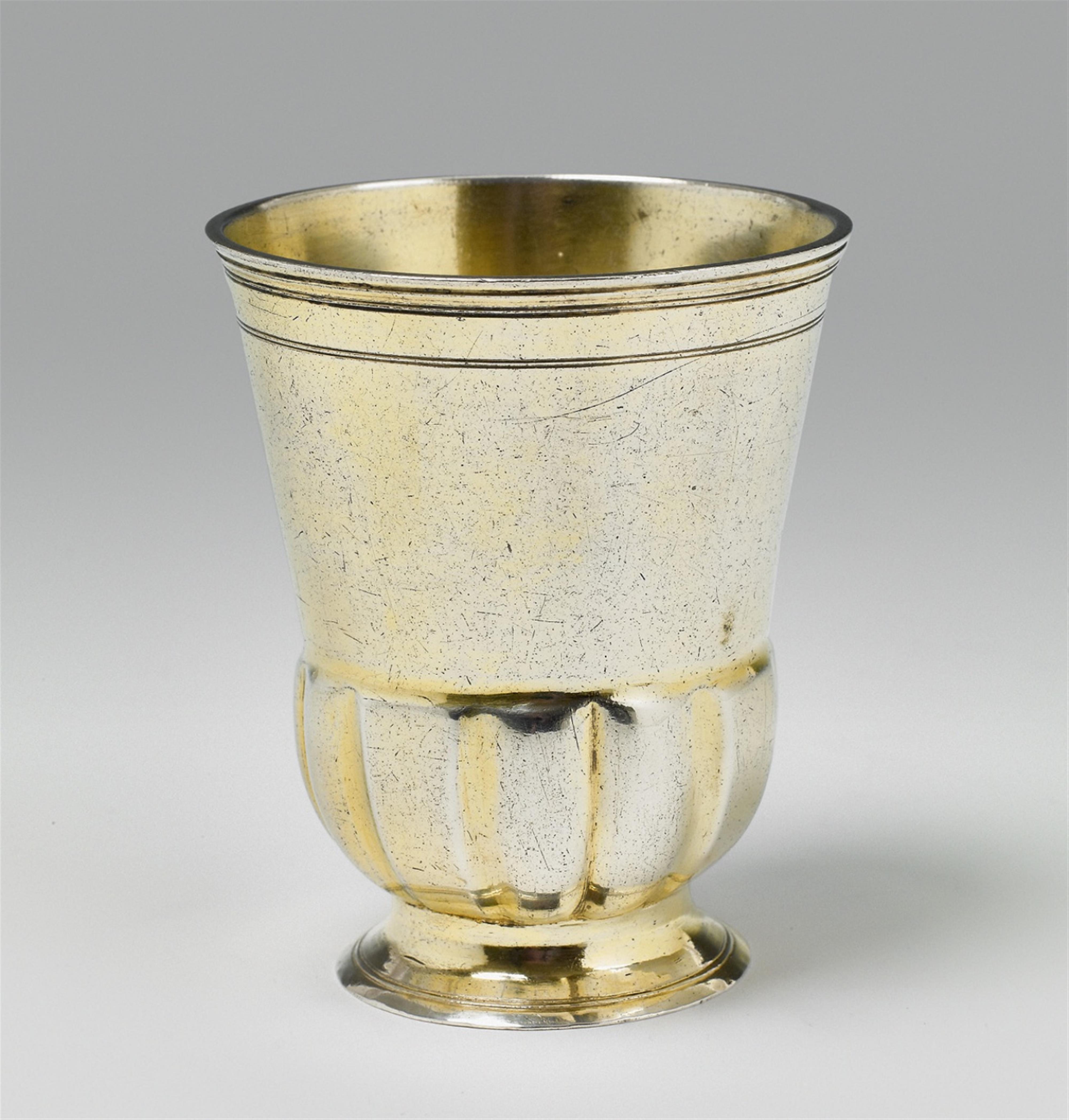 An Augsburg silver gilt beaker - image-1