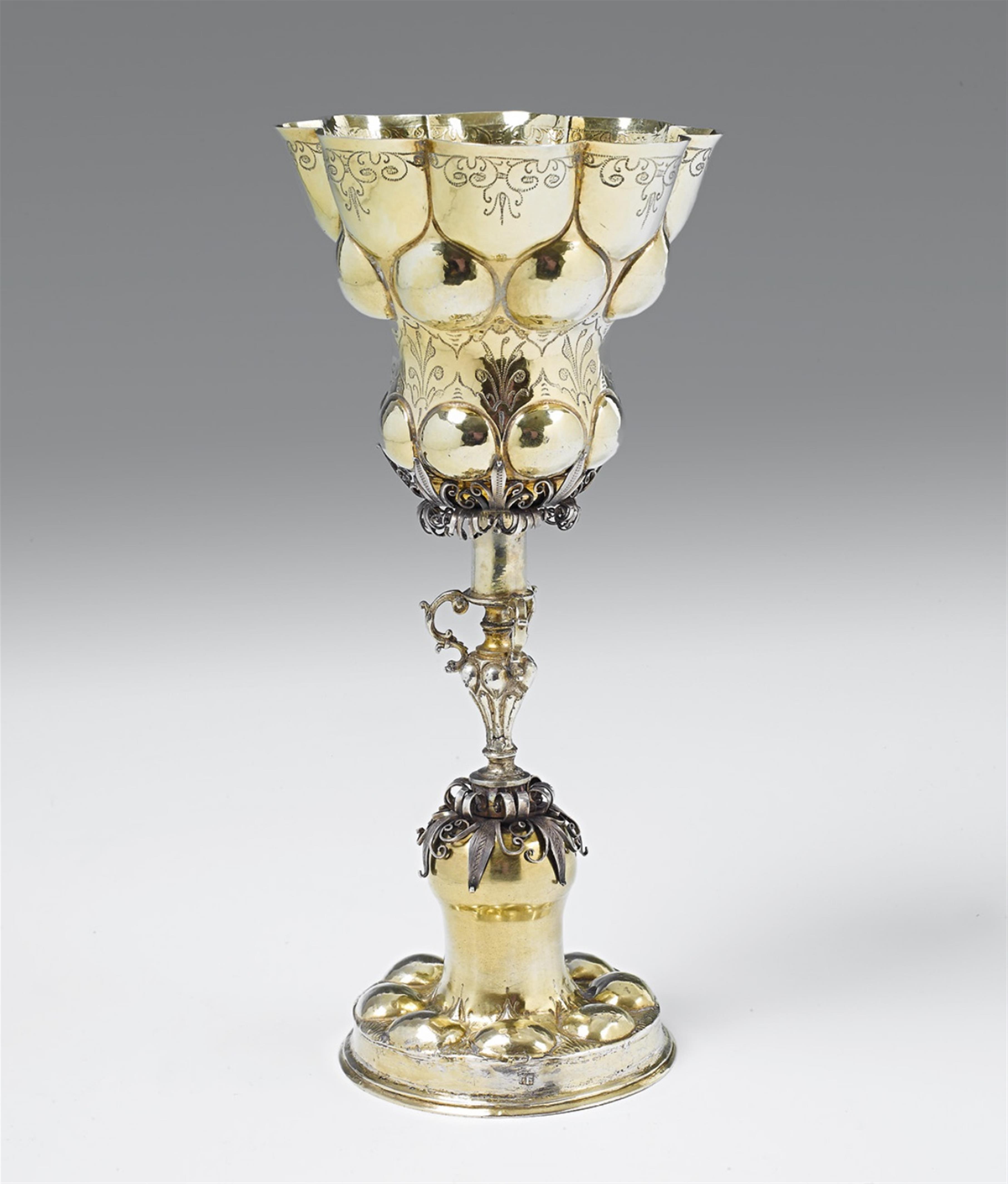 A Nuremburg silver gilt chalice - image-1