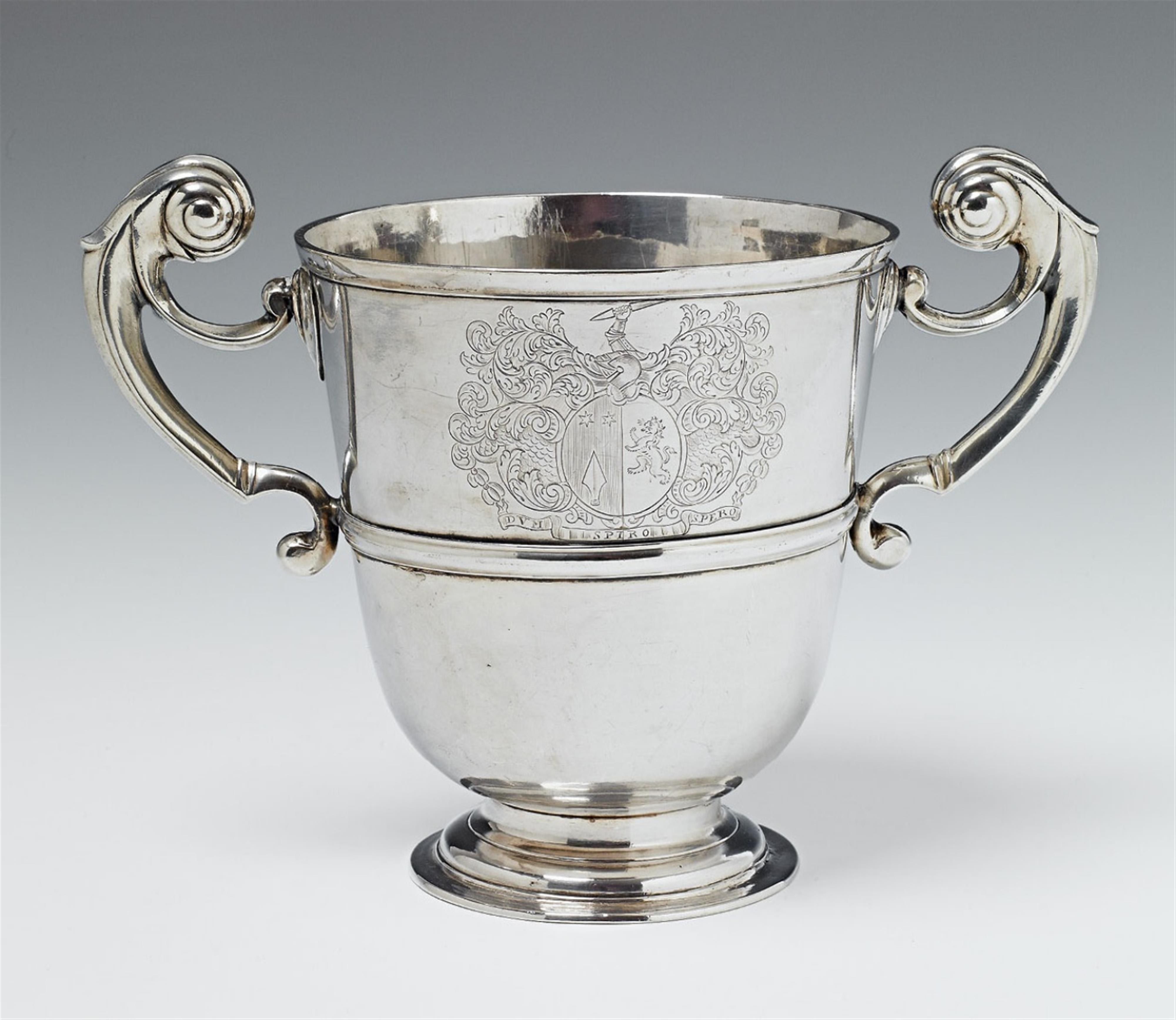 A George I Dublin silver goblet - image-1