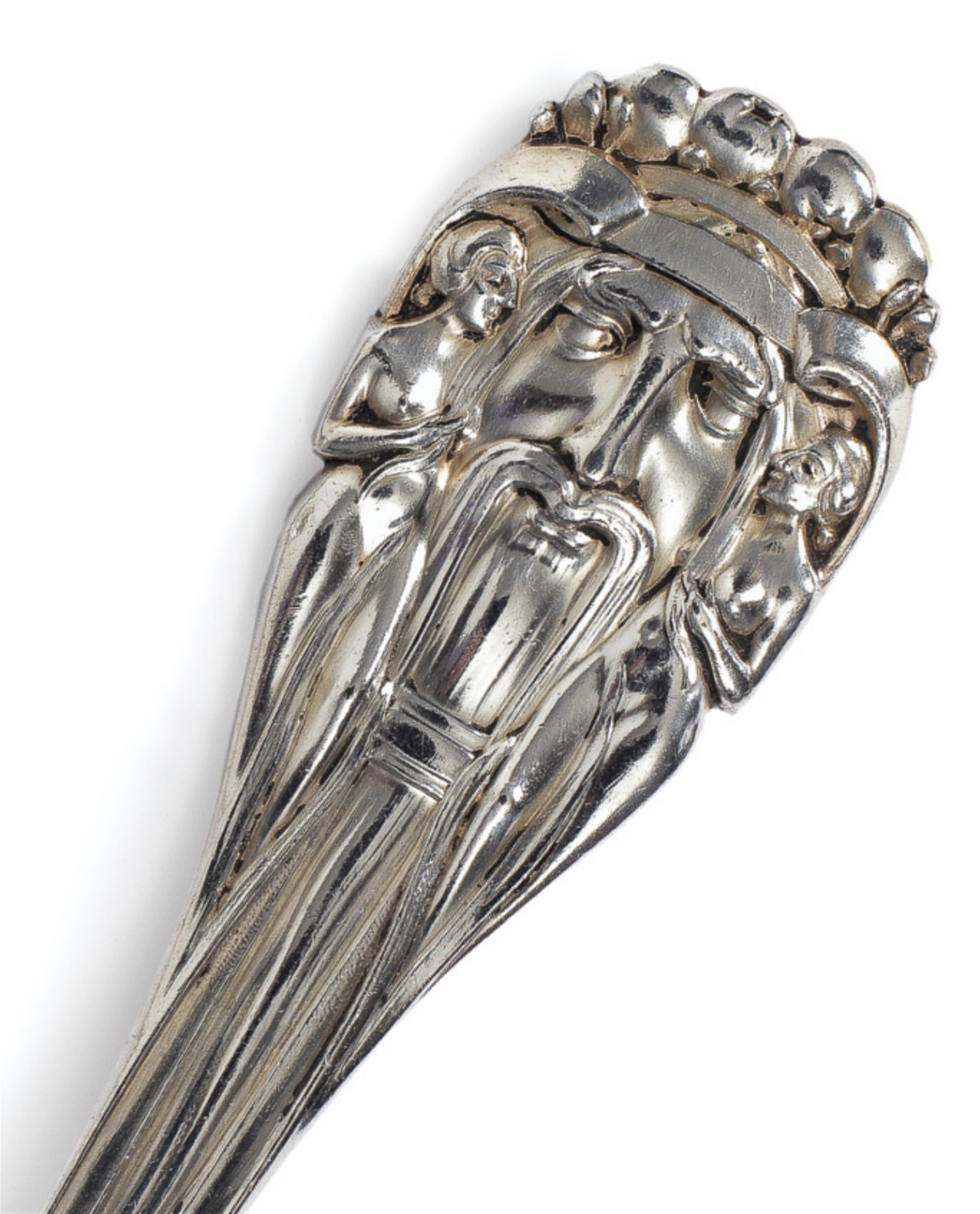 A Jugendstil silver cutlery set - image-2