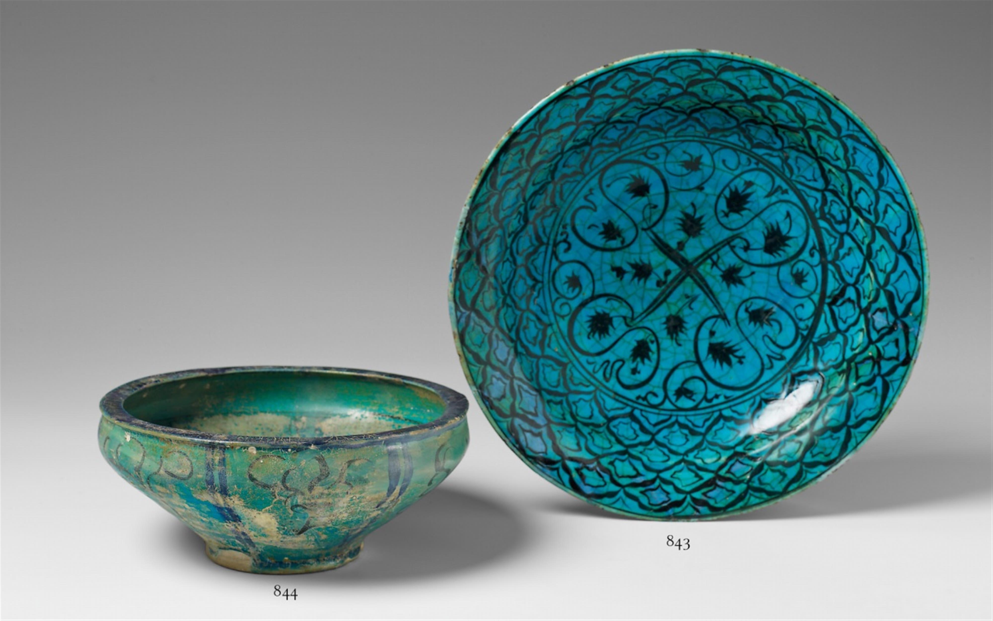 A North West Iranian Kubachi ware ceramic bowl. - image-1