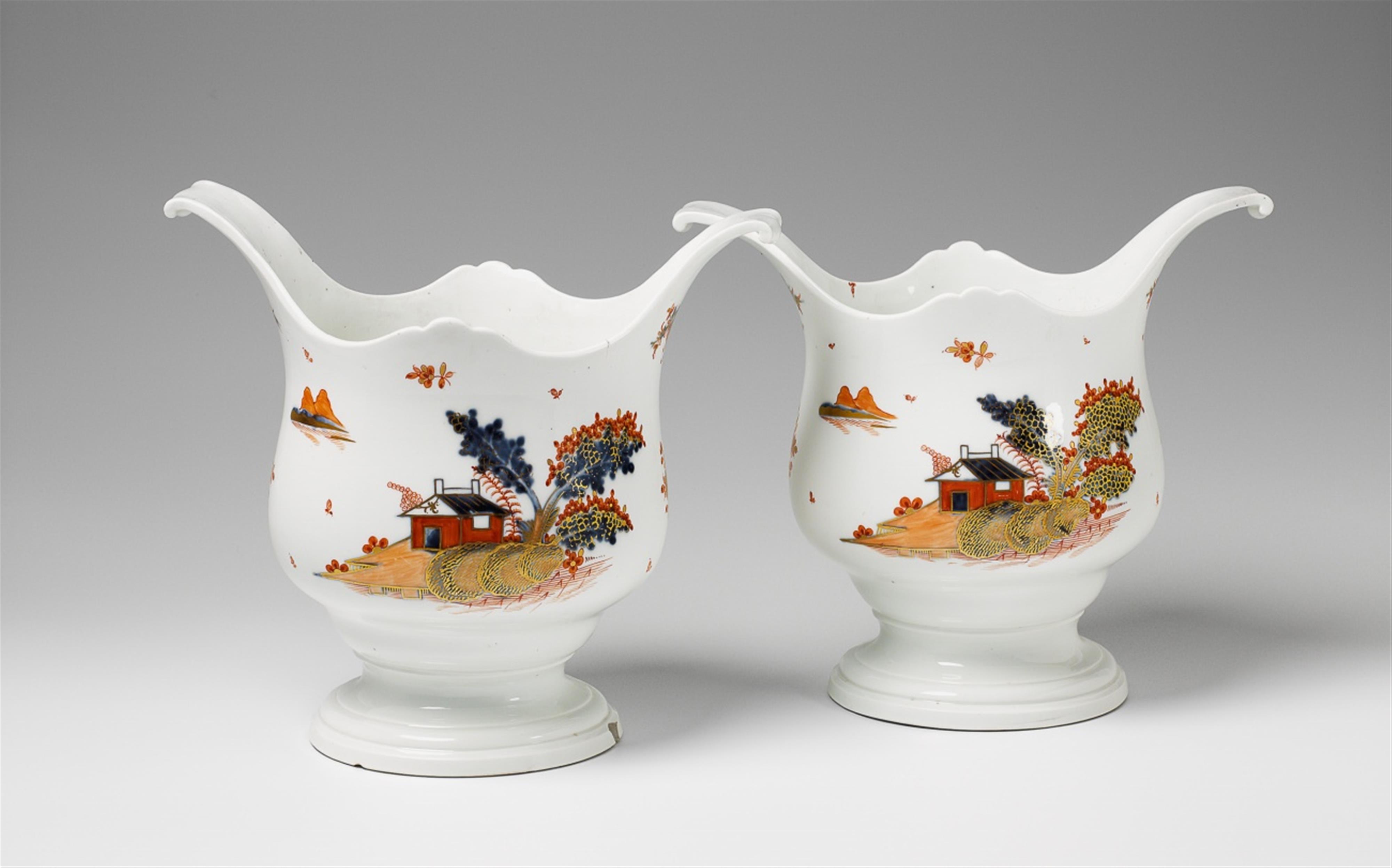 A rare pair of Vienna porcelain wine coolers - image-1