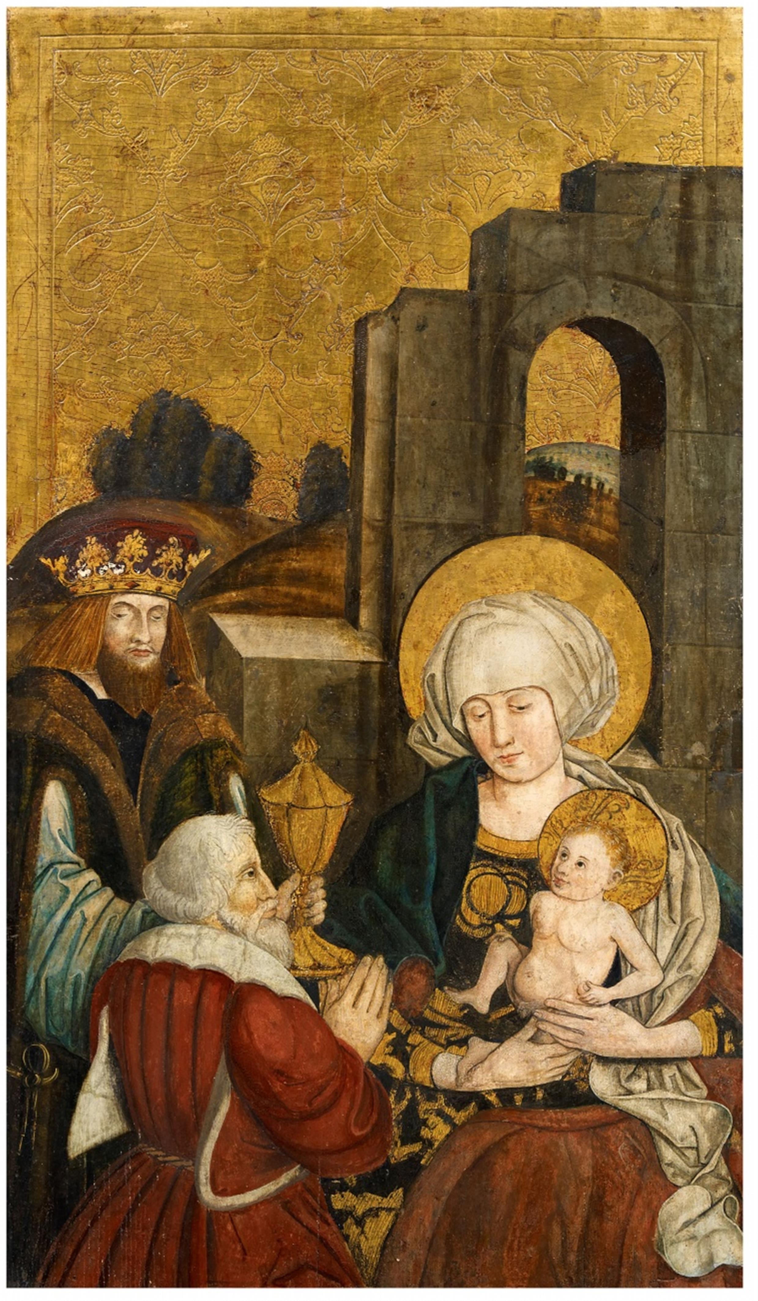 Schwäbischer Meister des späten 15. Jahrhunderts - Anbetung der Hl. Drei Könige - image-1