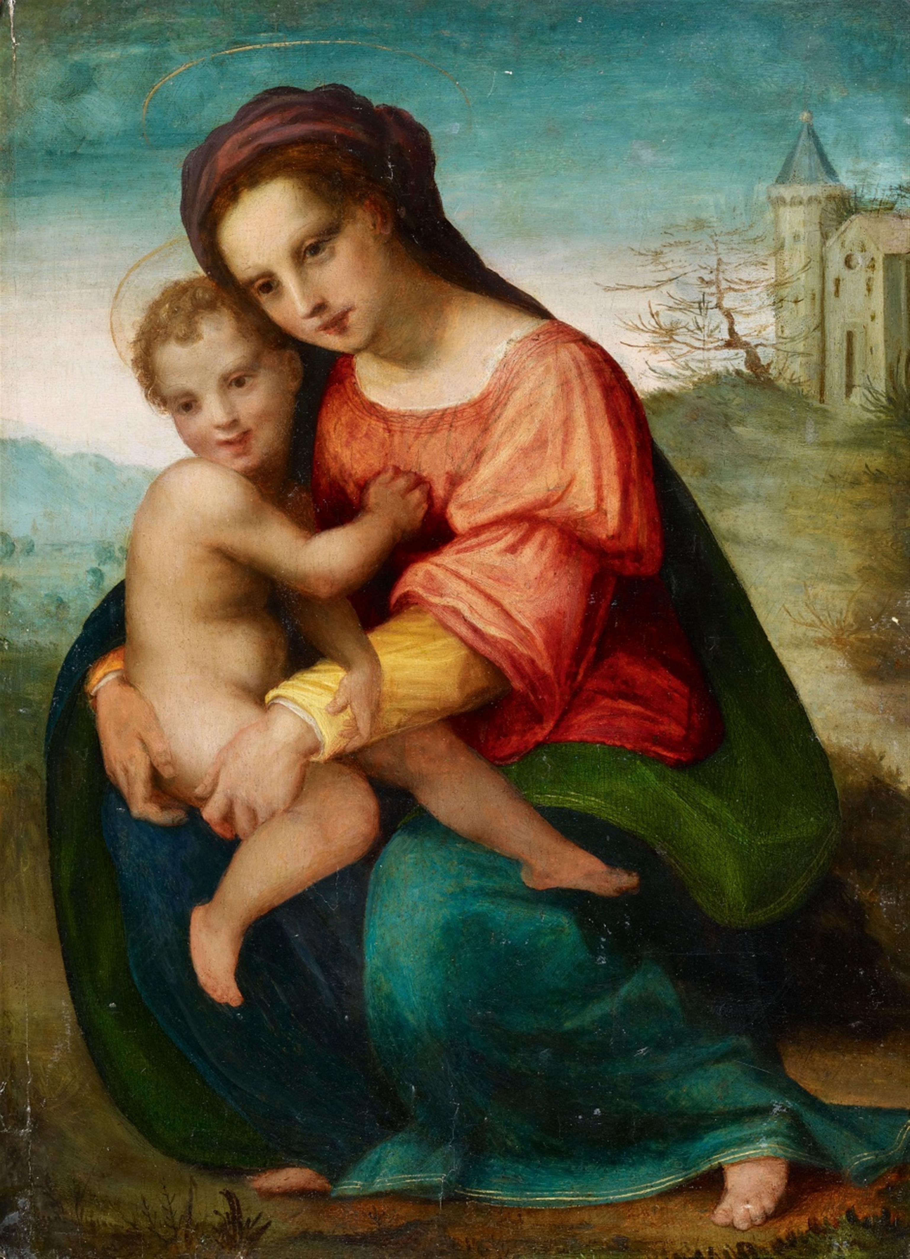 Florentiner Meister des 16. Jahrhunderts - Madonna mit Kind - image-1