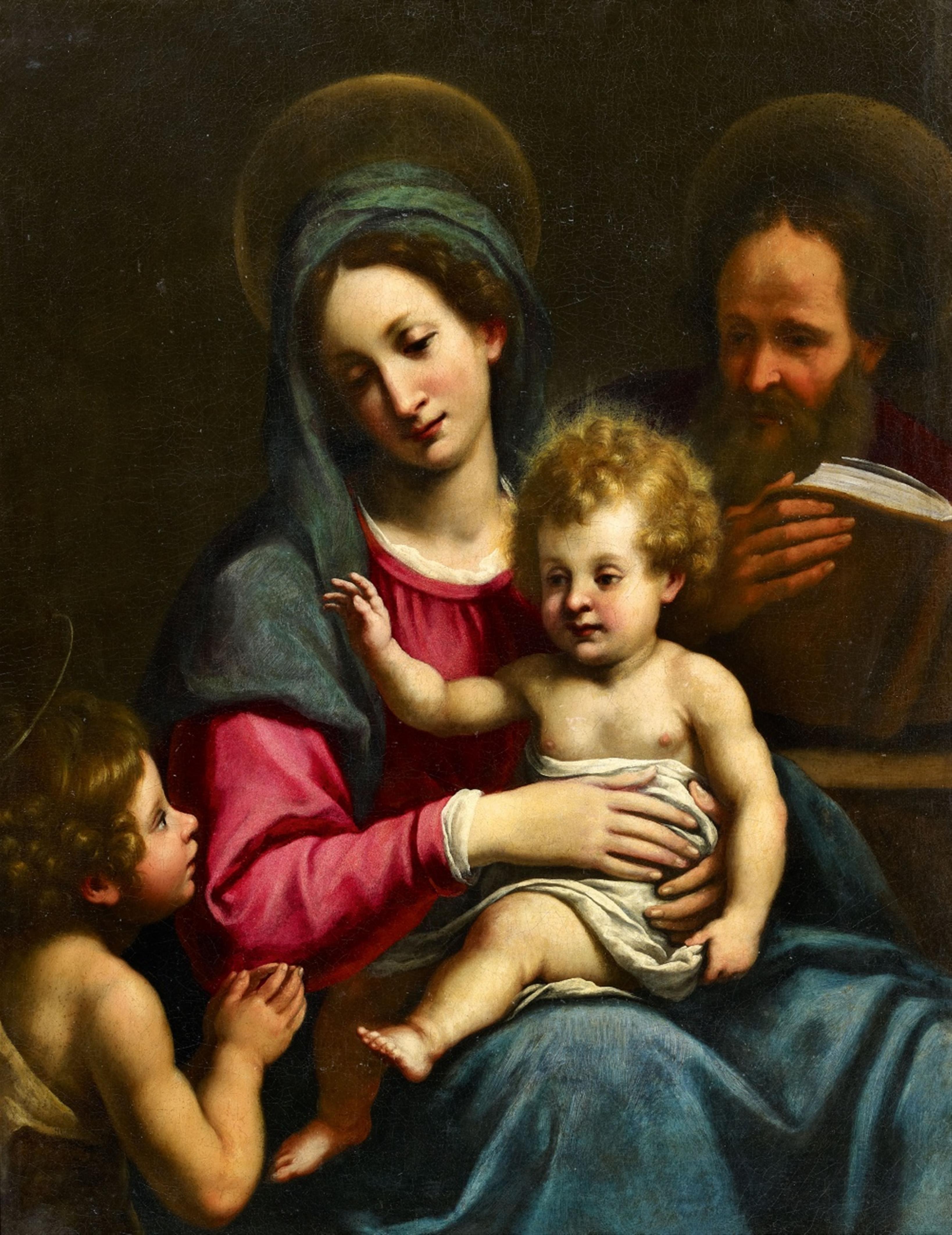 Matteo Rosselli - Die heilige Familie mit dem Johannesknaben - image-1