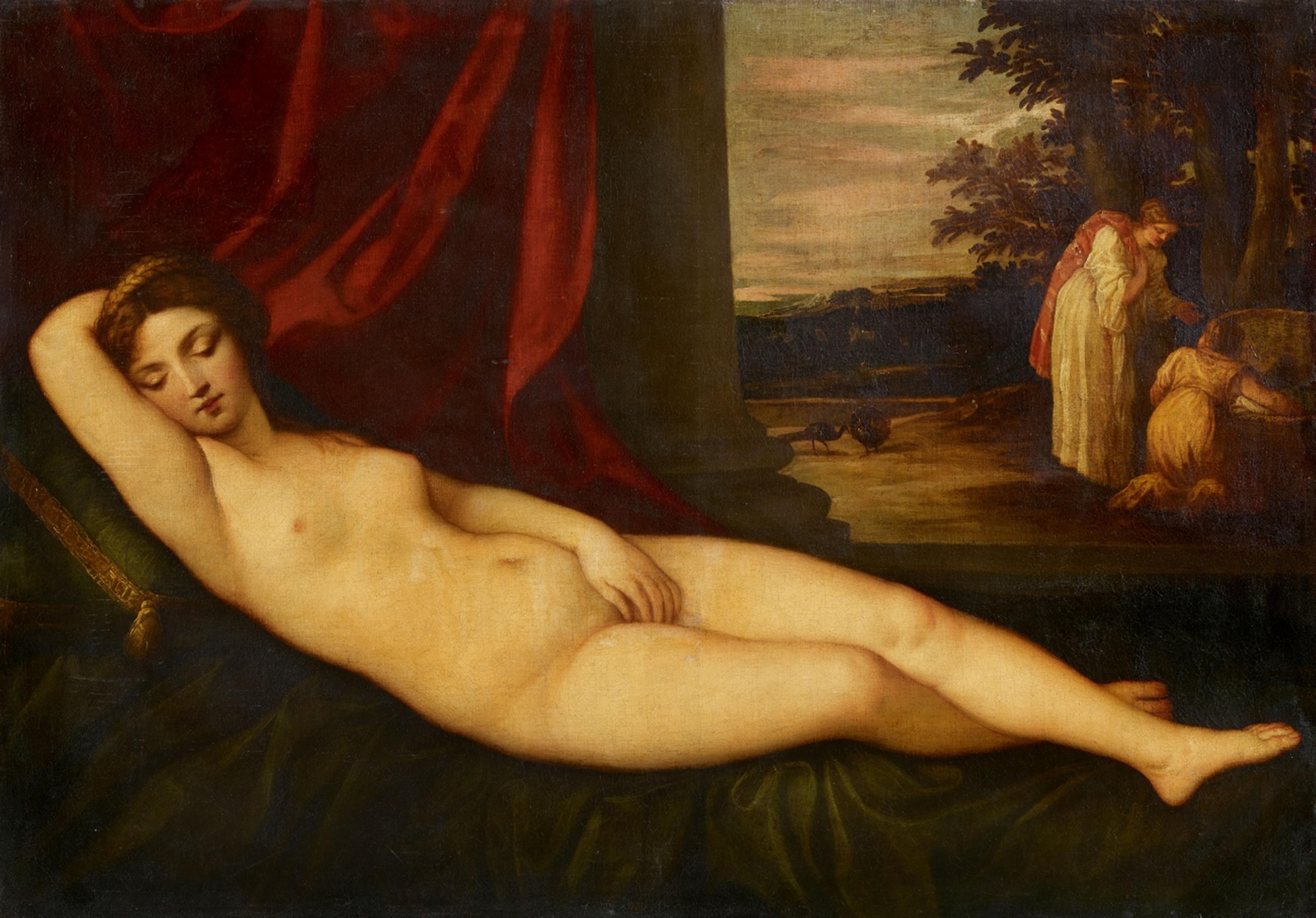 Alessandro Varotari, called Il Padovanino - Recumbent Venus - image-1
