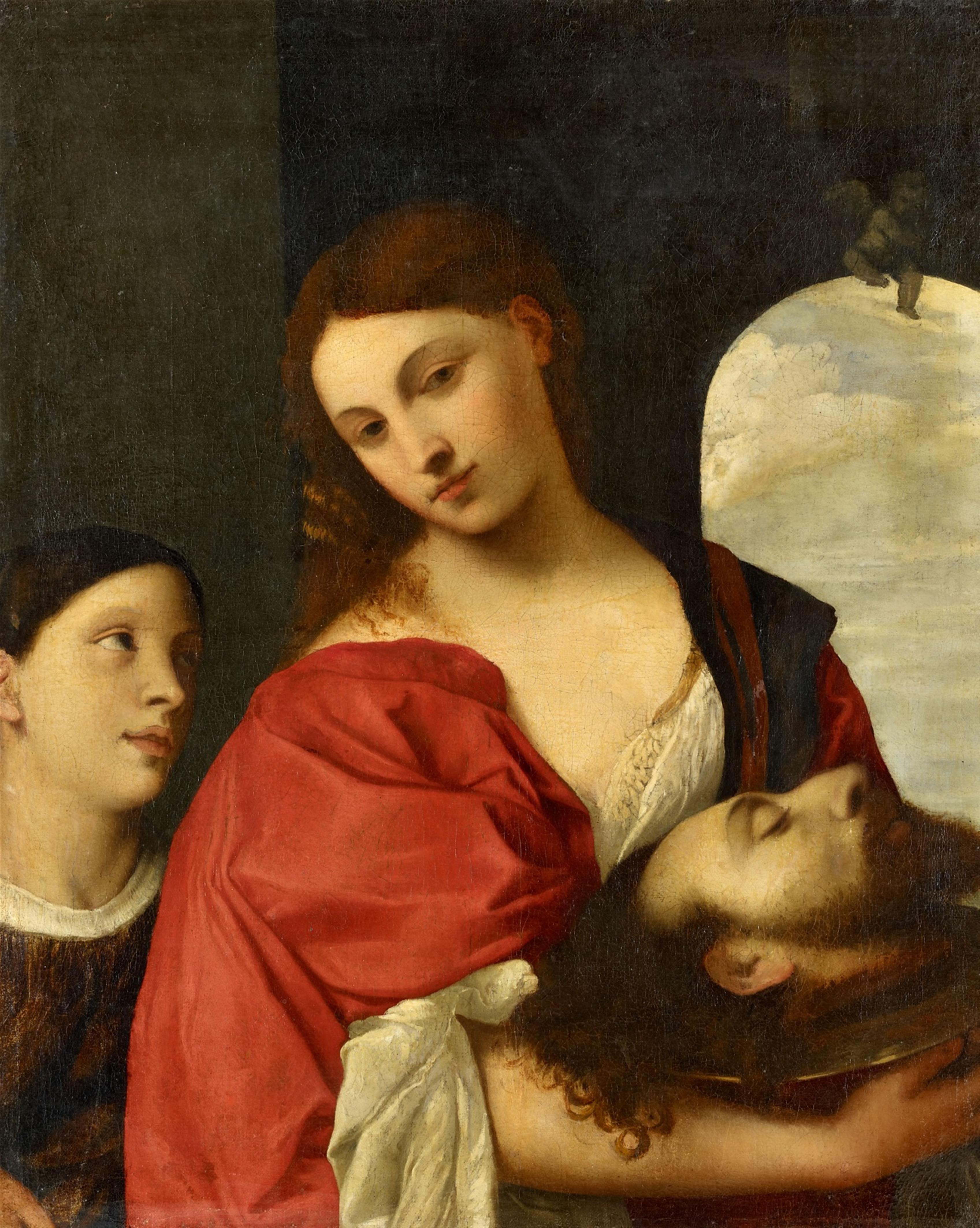 Alessandro Varotari, gen. Il Padovanino, zugeschrieben - Salome mit dem Haupt Johannes des Täufers (nach Tizian) - image-1